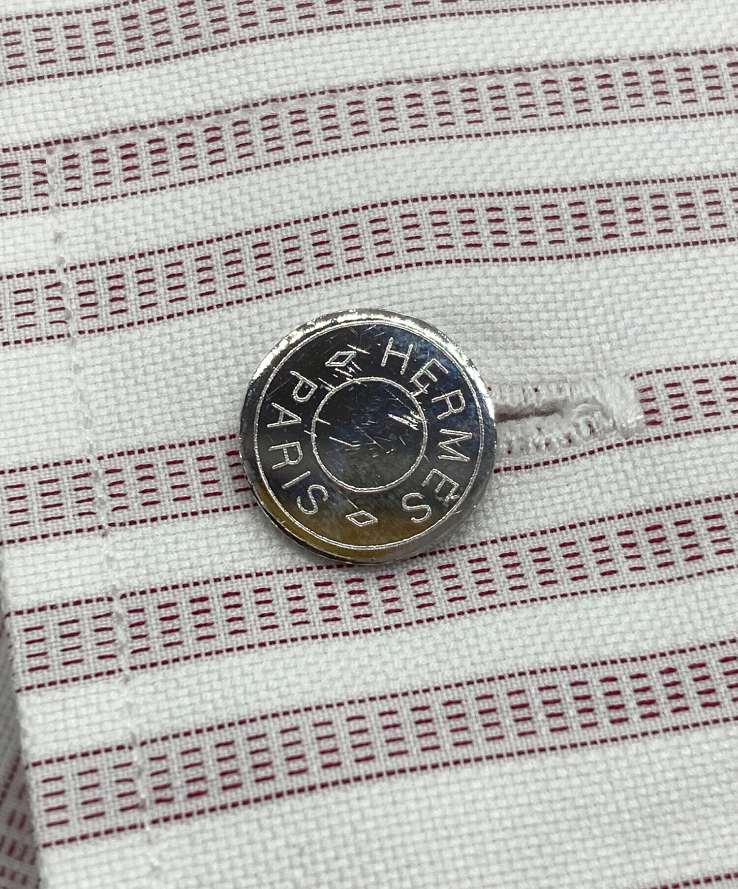 中古・古着通販】HERMES (エルメス) セリエボタン ストライプシャツ