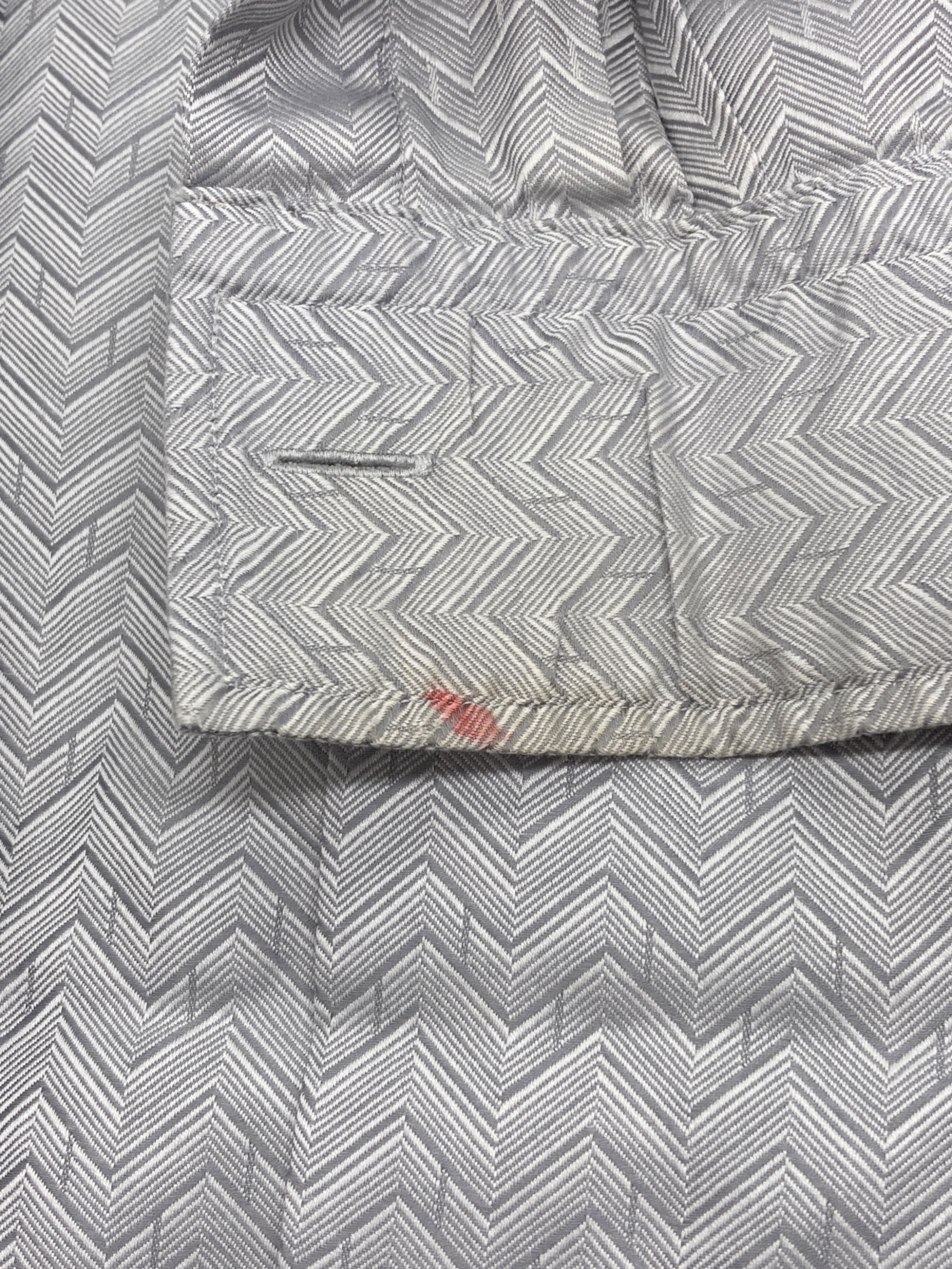 中古・古着通販】HERMES (エルメス) セリエボタン 総柄シャツ グレー