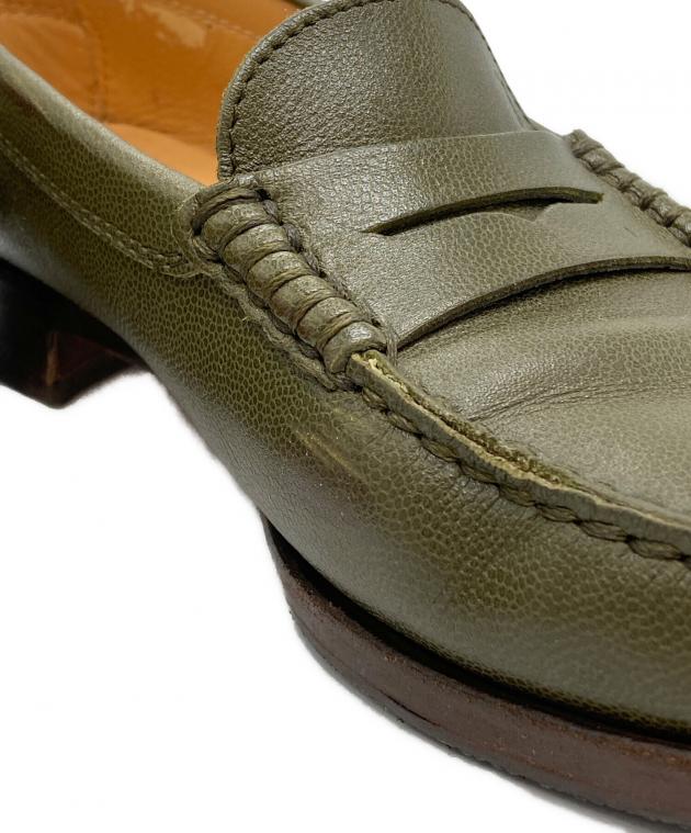 TOD'S ドライビングローファー オリーブグリーンエナメル革 中古・古着通販】TOD'S (トッズ) ローファー グリーン サイズ:37