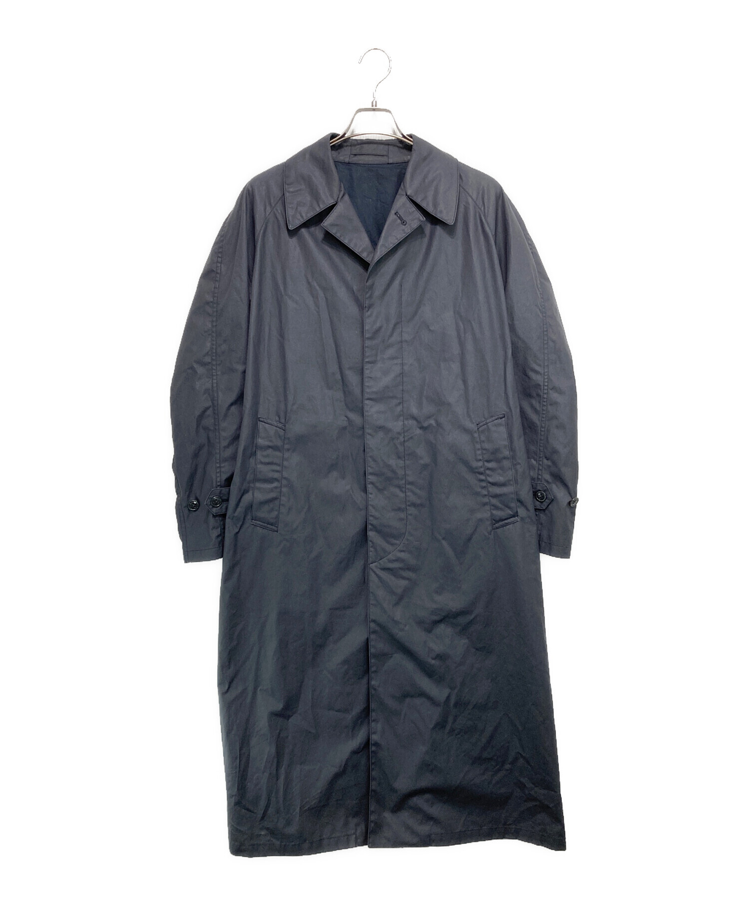 中古・古着通販】SCYE (サイ) ステンカラーコート ネイビー サイズ:38 