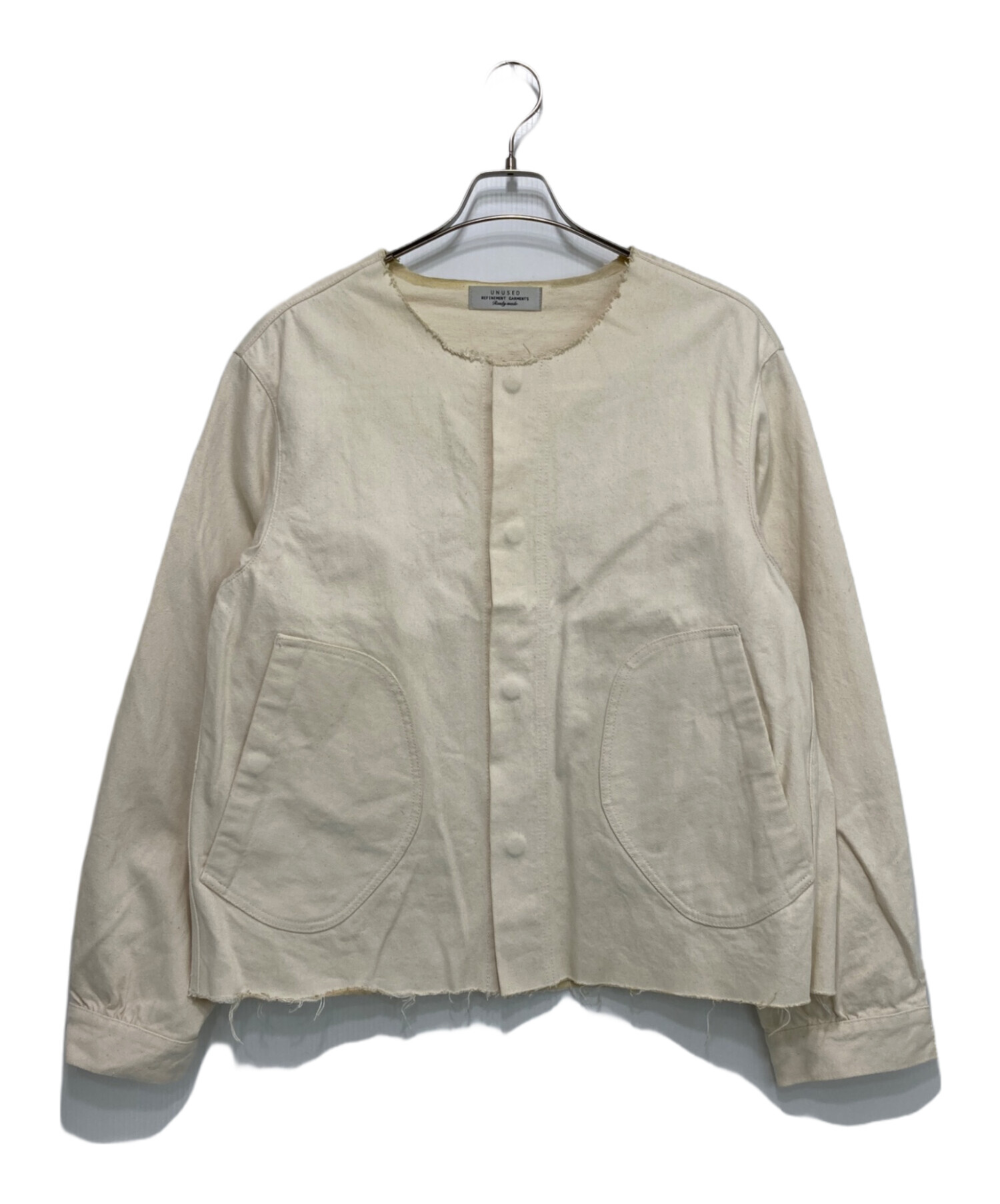 中古・古着通販】UNUSED (アンユーズド) カットオフノーカラー