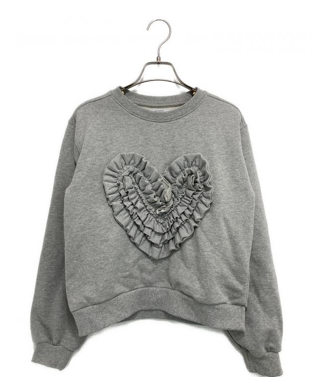 中古・古着通販】POPPY (ポピー) Heart gathered sweatshirt ハート
