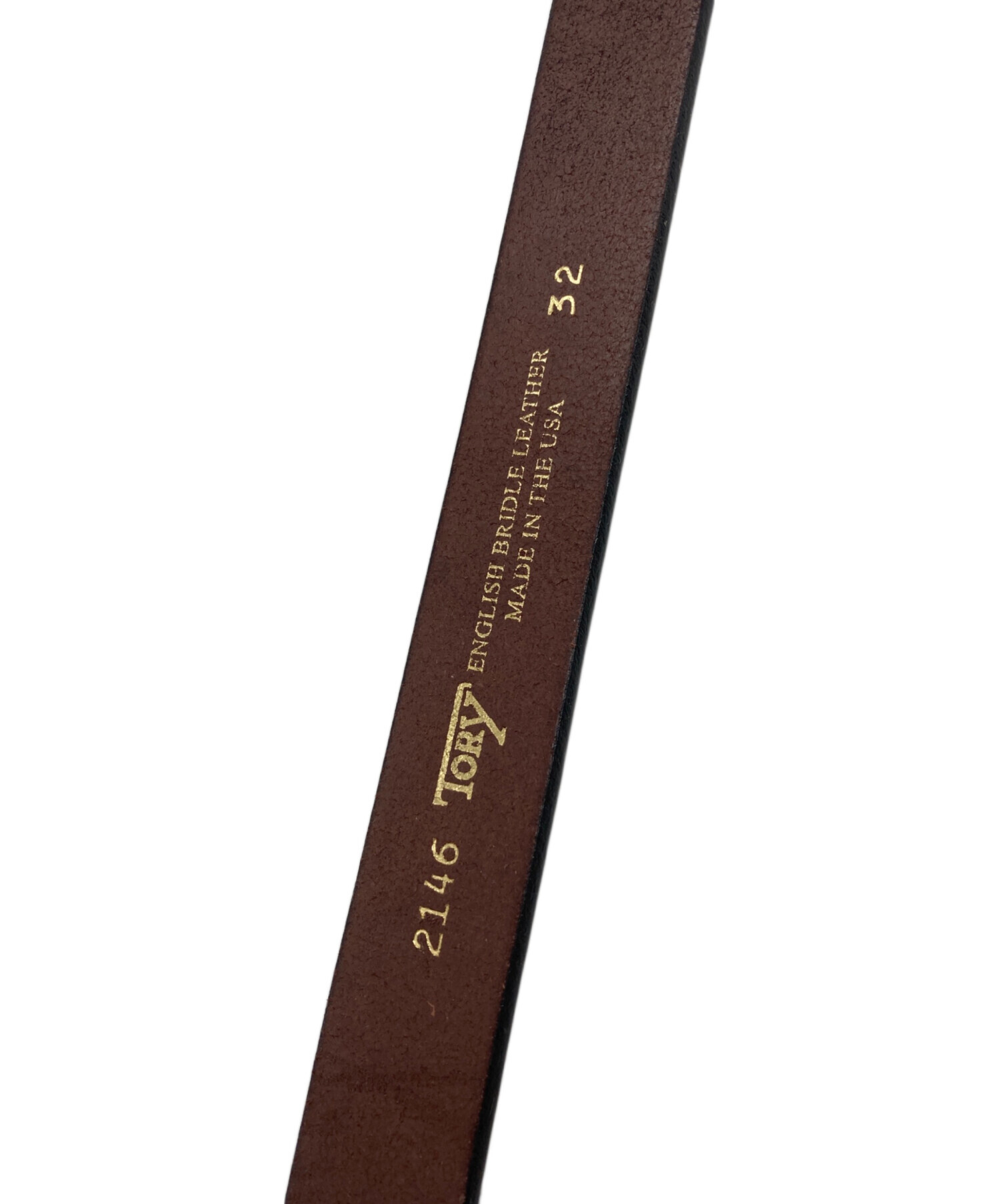 TORY LEATHER ベージュブラウンベルトサイズ32 中古・古着通販】TORY LEATHER (トリーレザー) レザーベルト ブラウン