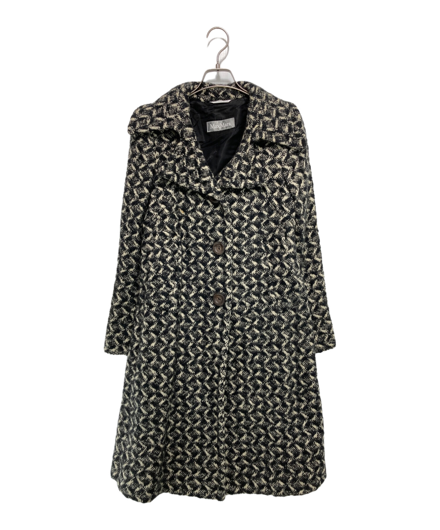 中古・古着通販】MaxMara (マックスマーラ) 総柄ウール混コート