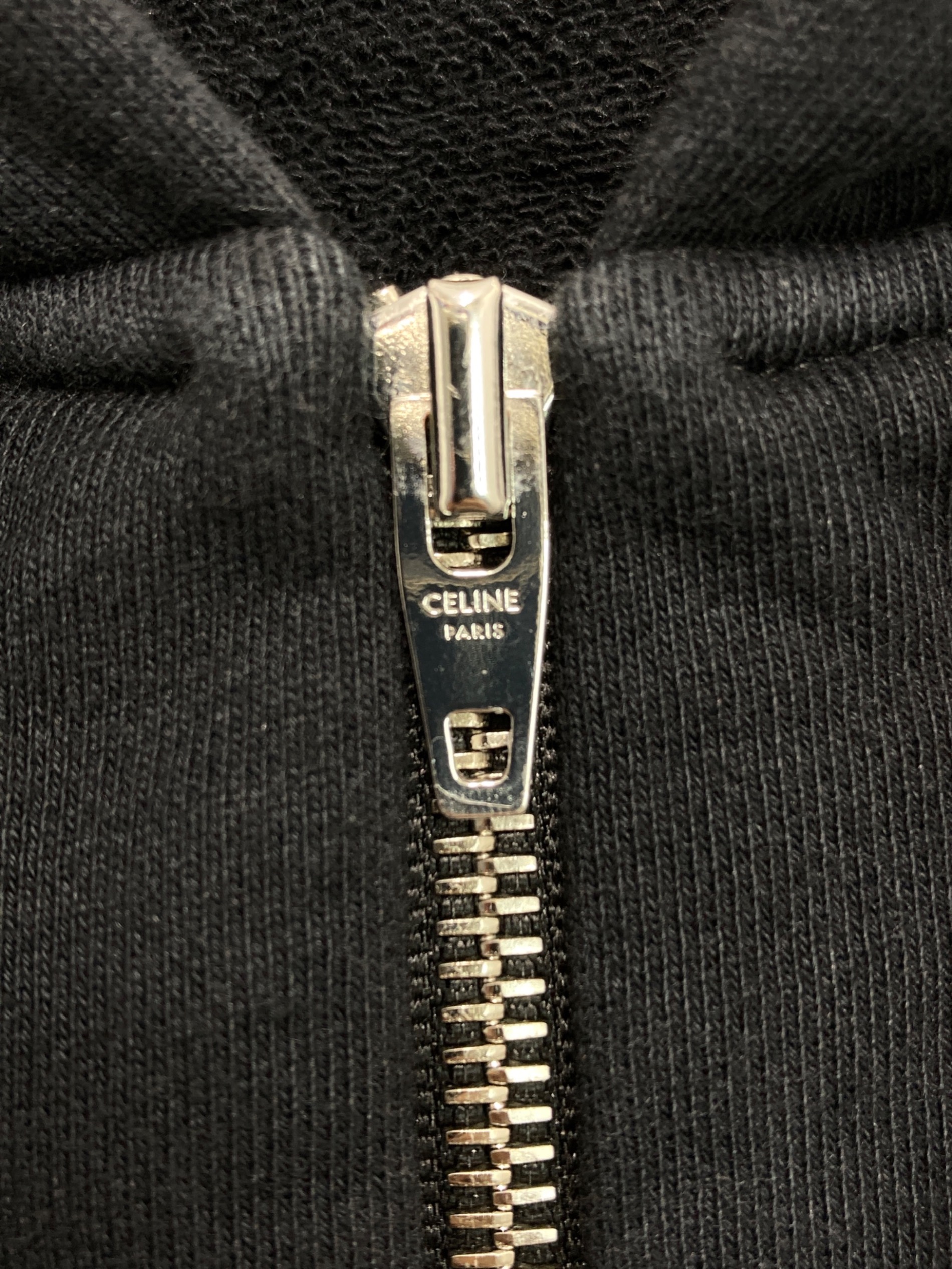 中古・古着通販】CELINE (セリーヌ) ジップアップパーカー ブラック