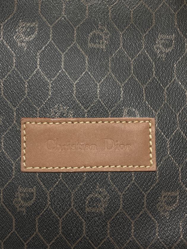 Christian Dior ボストンバッグ ダークブラウン レディース] ヴィンテージ クリスチャンディオール ハニカム柄