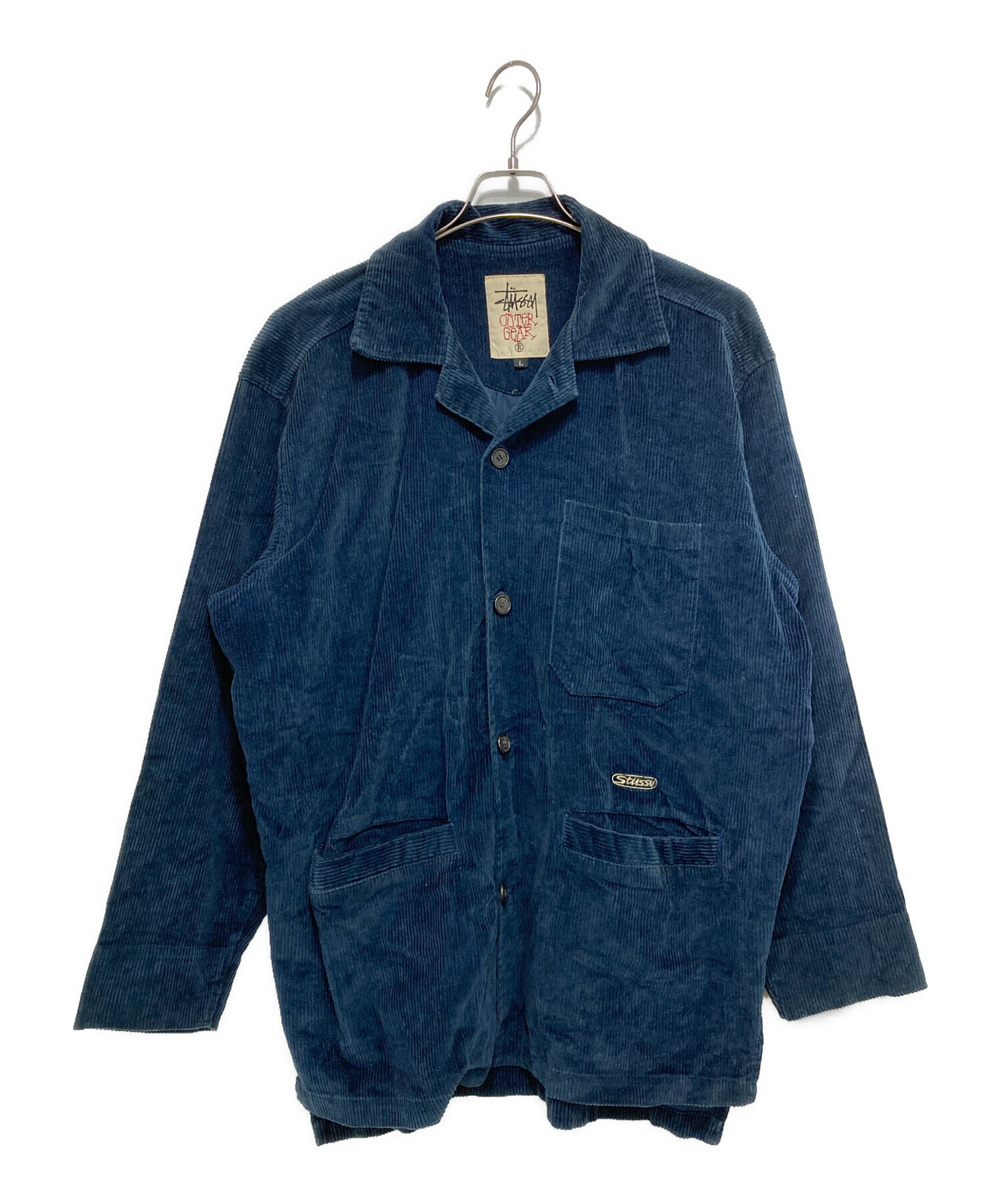 Old Stussy コーデュロイ カバーオール Lサイズ 中古・古着通販】stussy (ステューシー) コーデュロイカバーオール