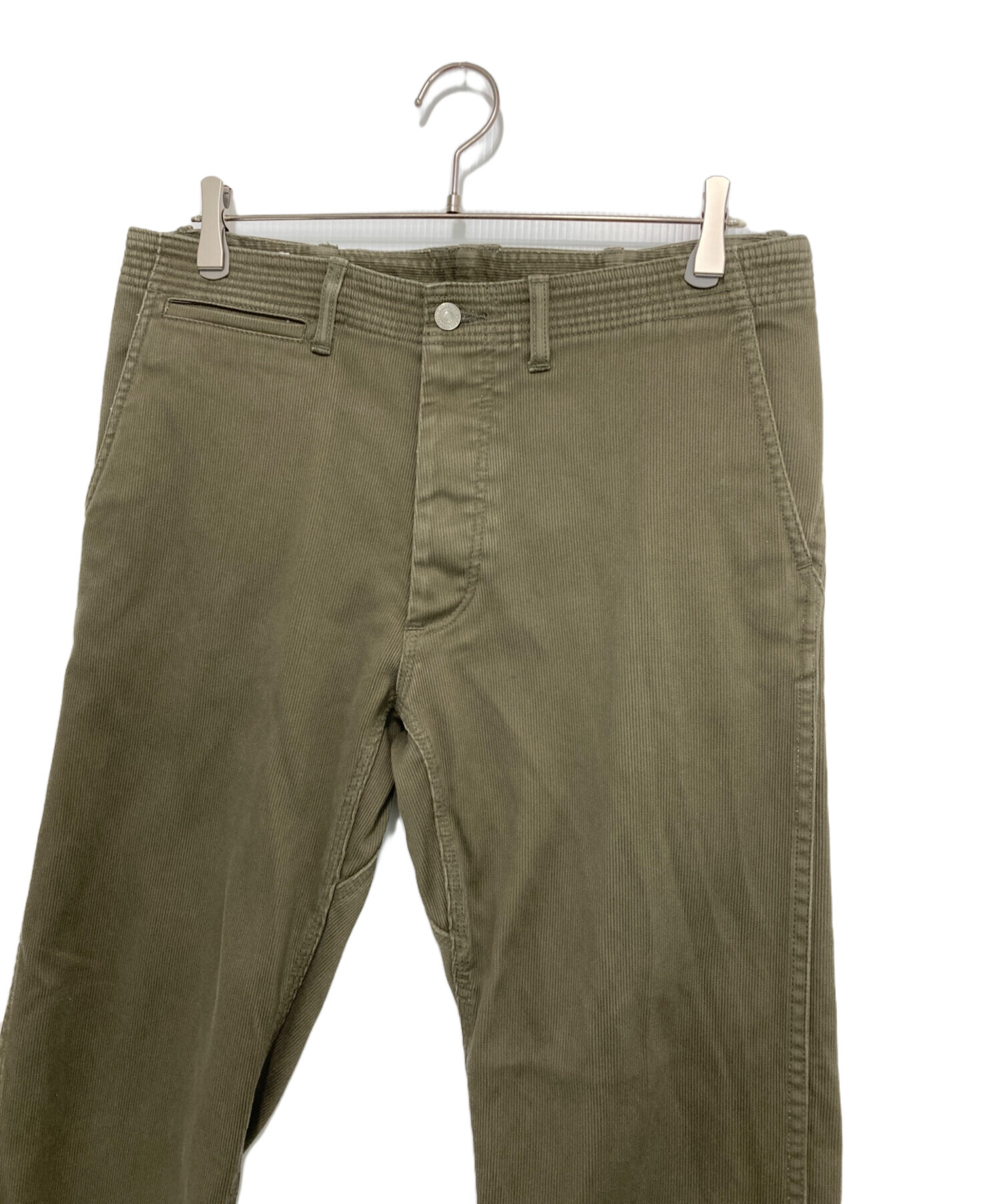 中古・古着通販】SASSAFRAS (ササフラス) コーデュロイパンツ オリーブ