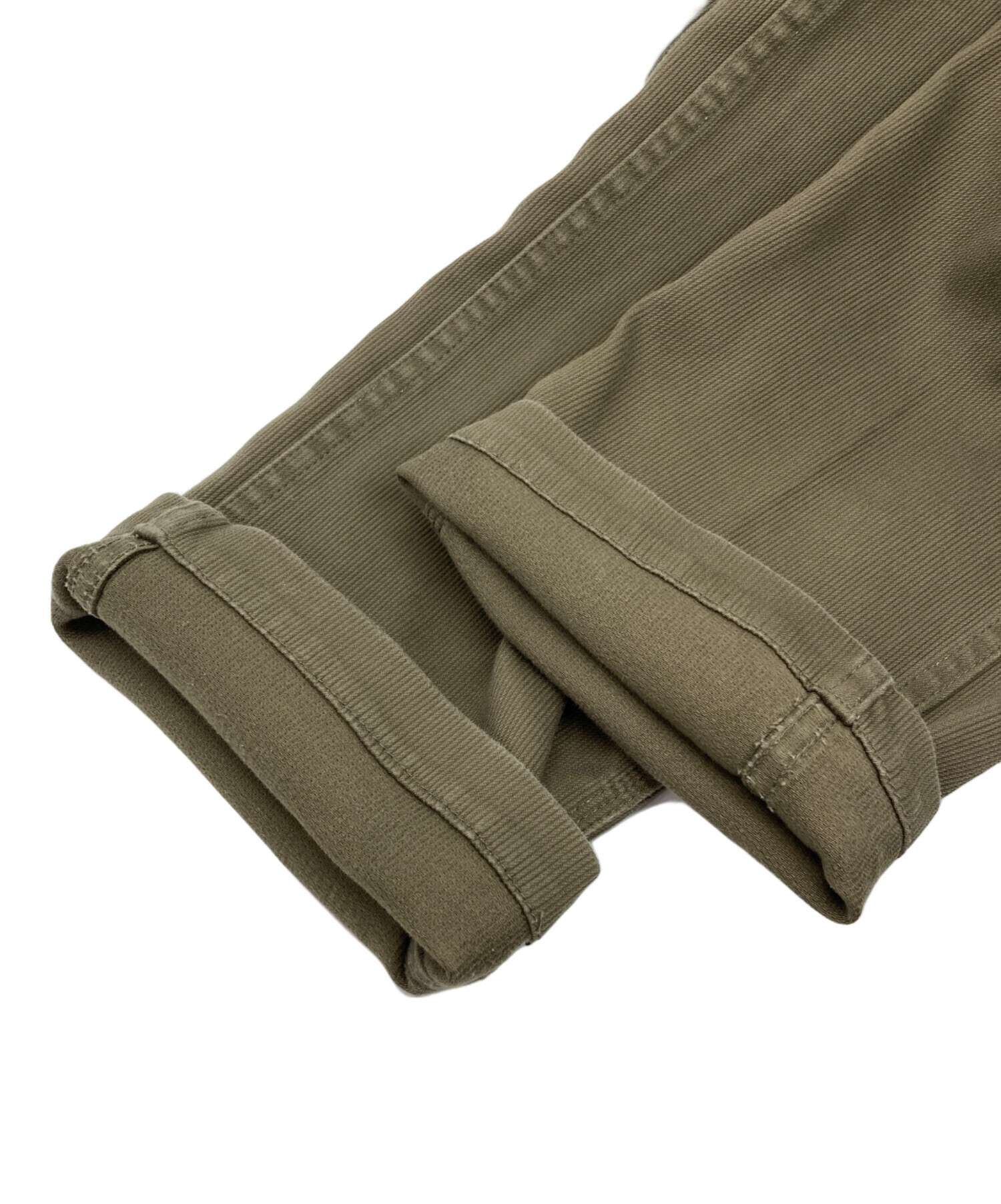SASSAFRAS オリーブ コーデュロイ カーディガン 中古・古着通販】SASSAFRAS (ササフラス) コーデュロイパンツ オリーブ