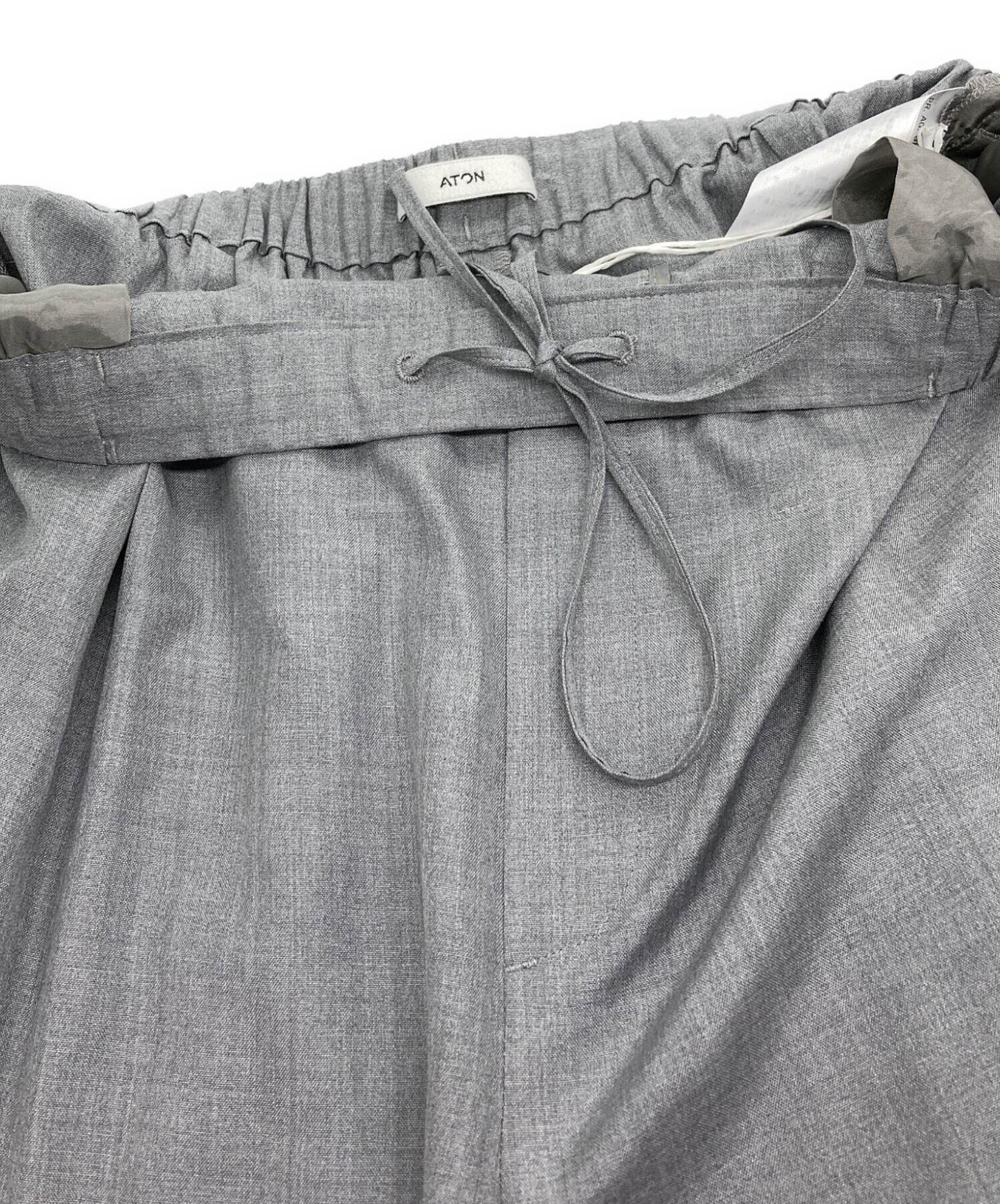 ATON(エイトン) コットンパンツ 即購入大歓迎 値下げ相談○ AGING WOOL 