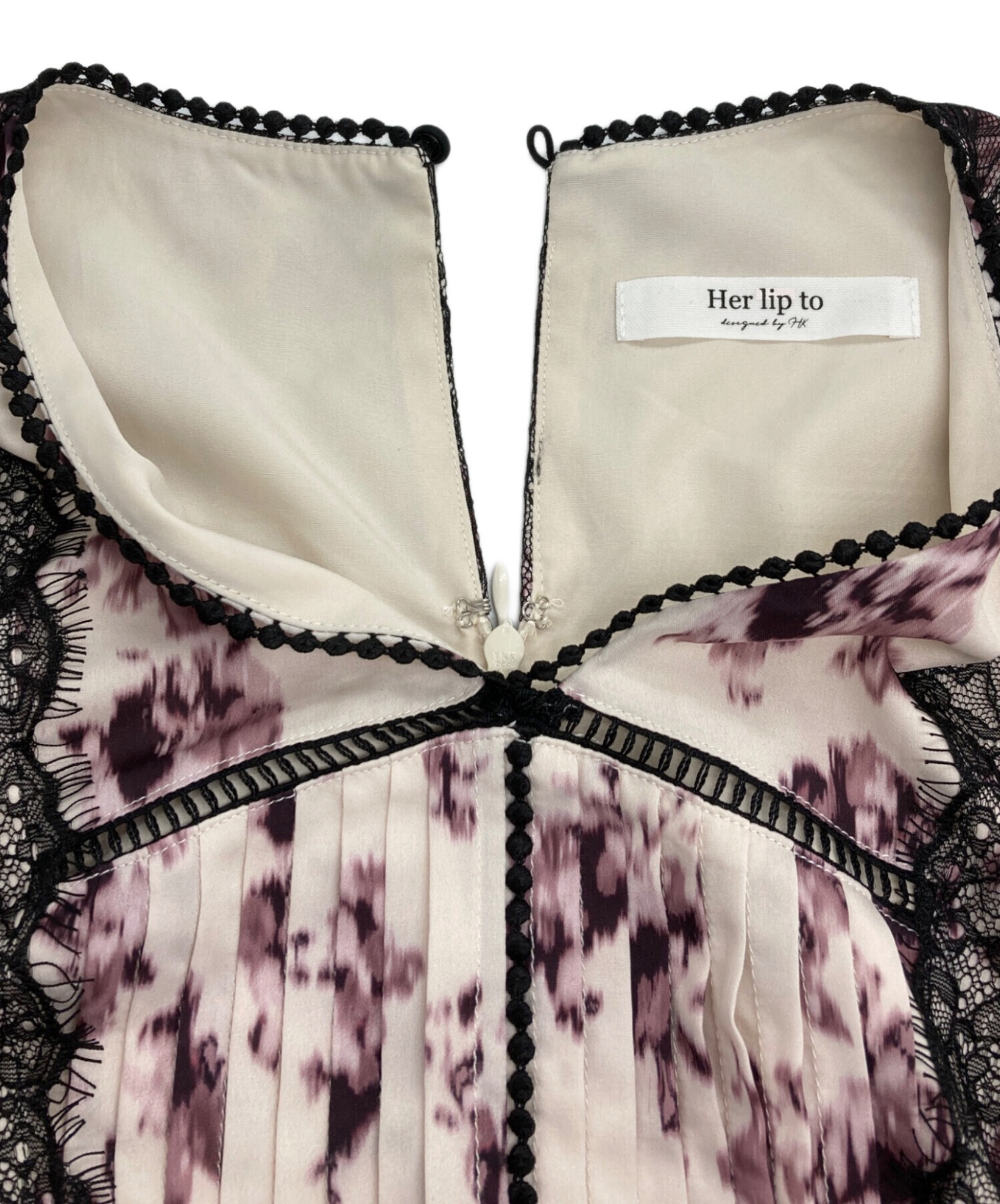 中古・古着通販】HER LIP TO (ハーリップトゥ) Grasse Floral Pleated