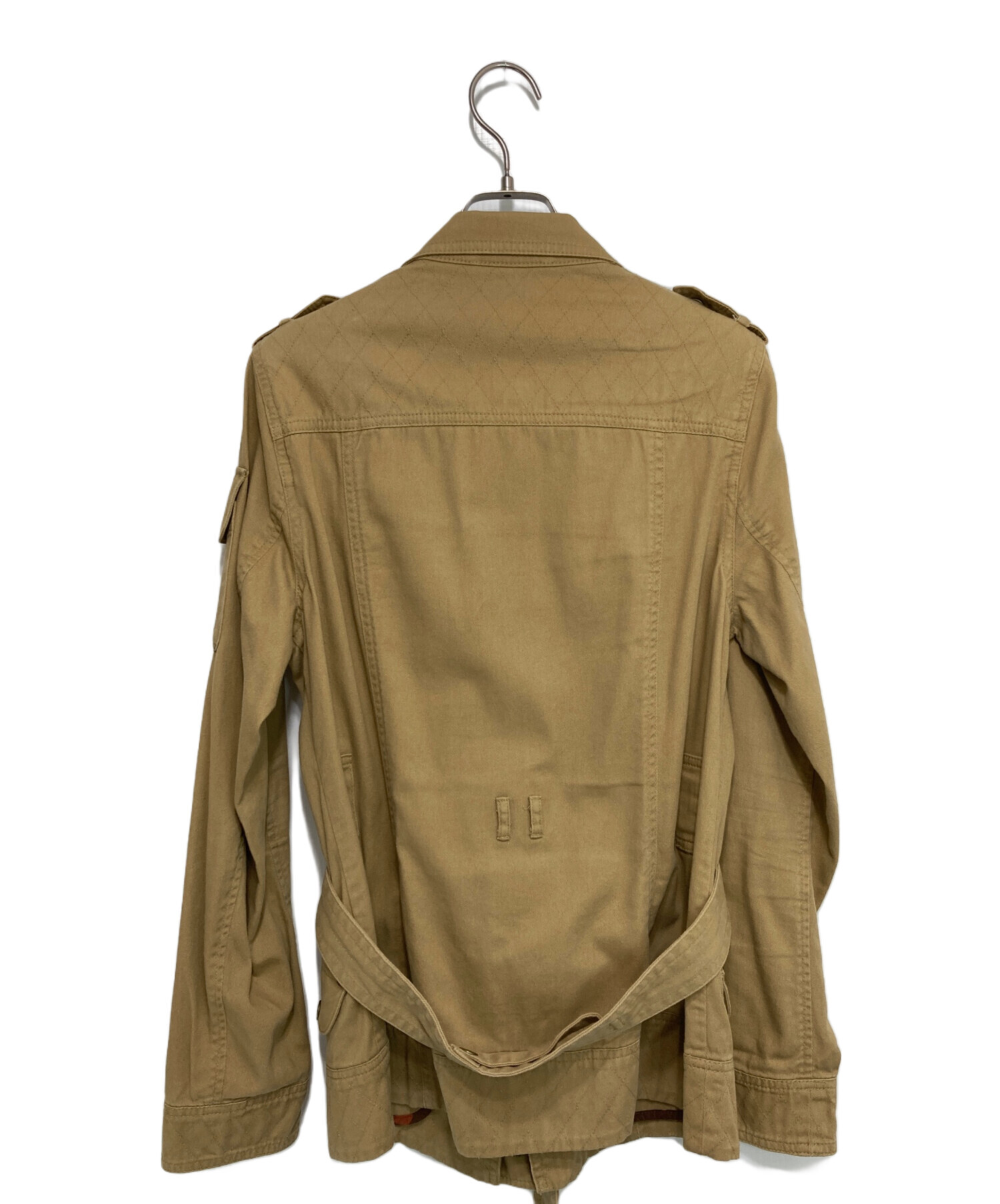 Barbour バブアー ブルゾン M ベージュ 【古着】【中古】【送料無料】 中古・古着通販】Barbour (バブアー) ハンティングジャケット ベージュ