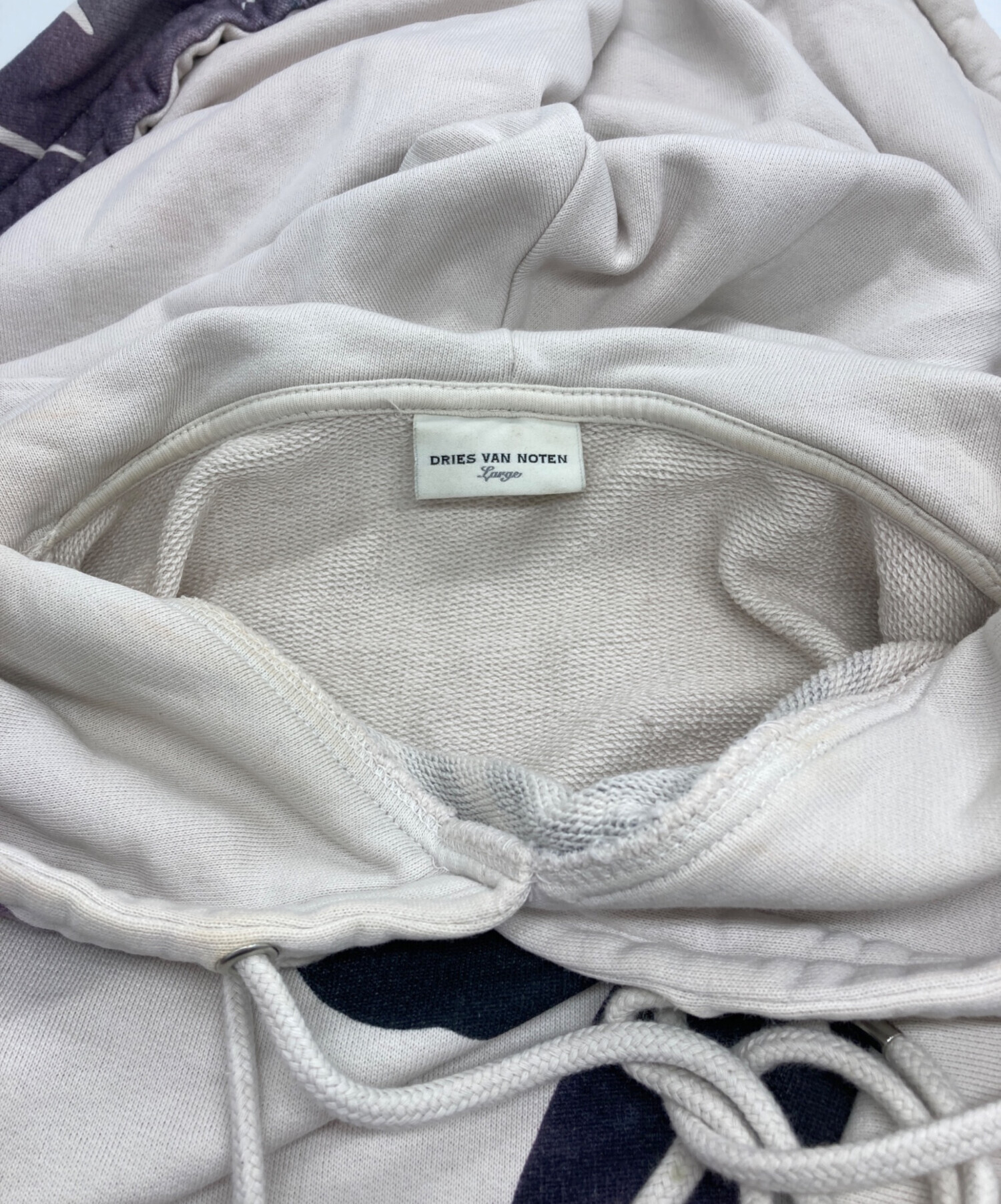 DRIES VAN NOTEN プリントパーカー スウェット トップス ニット 中古 