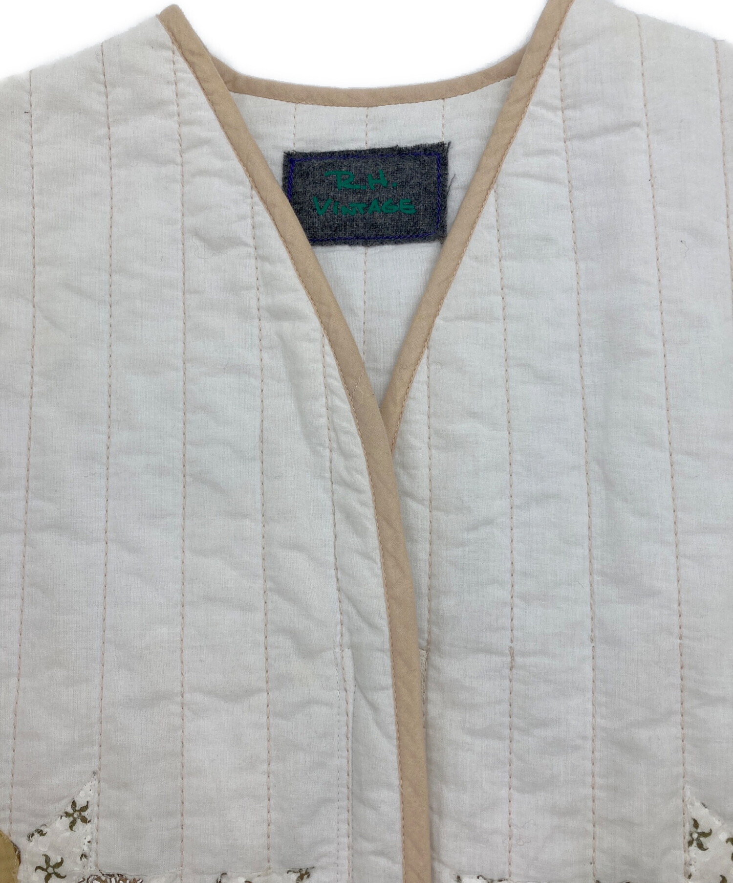 RH Vintage Embroidery Quilted Vestロンハーマン 中古・古着通販】R.H.Vintage (ロンハーマン・ヴィンテージ) ノー
