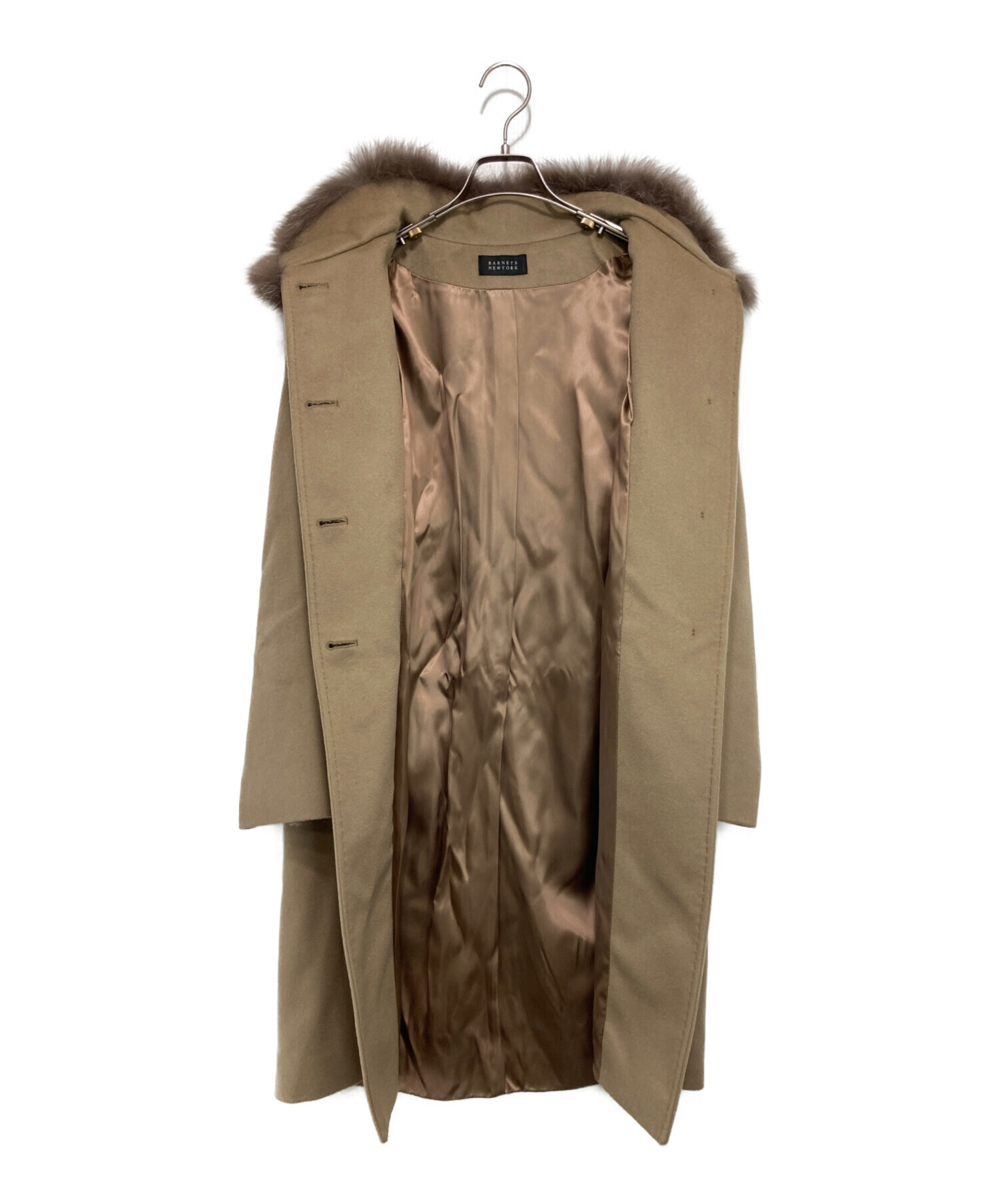 BARNEYS NEW YORK フード付きファーコート 中古・古着通販】BARNEYS NEWYORK (バーニーズ・ニューヨーク