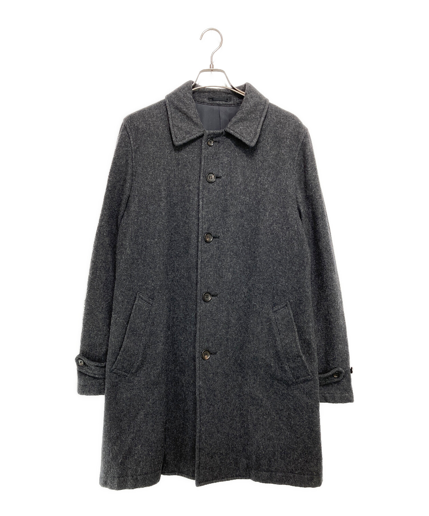 2004 COMME des GARCONS HOMME 綿 ステンカラーコート 中古・古着通販】COMME des GARCONS HOMME (コムデギャルソン オム) 00