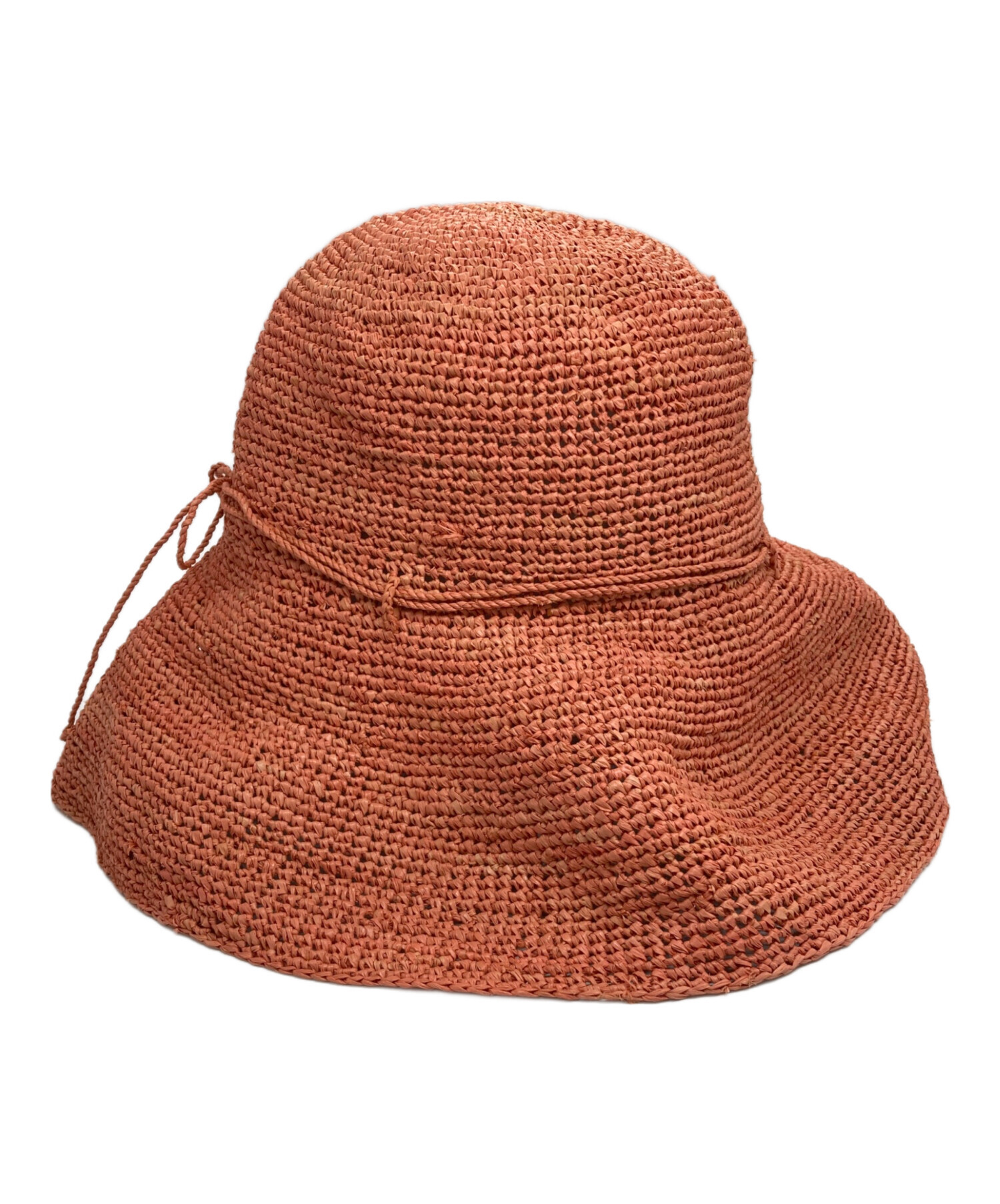 美品 ヘレンカミンスキー♥️CARLA ラフィアハット オレンジ 中古・古着通販】HELEN KAMINSKI (ヘレンカミンスキー) ラフィアハット