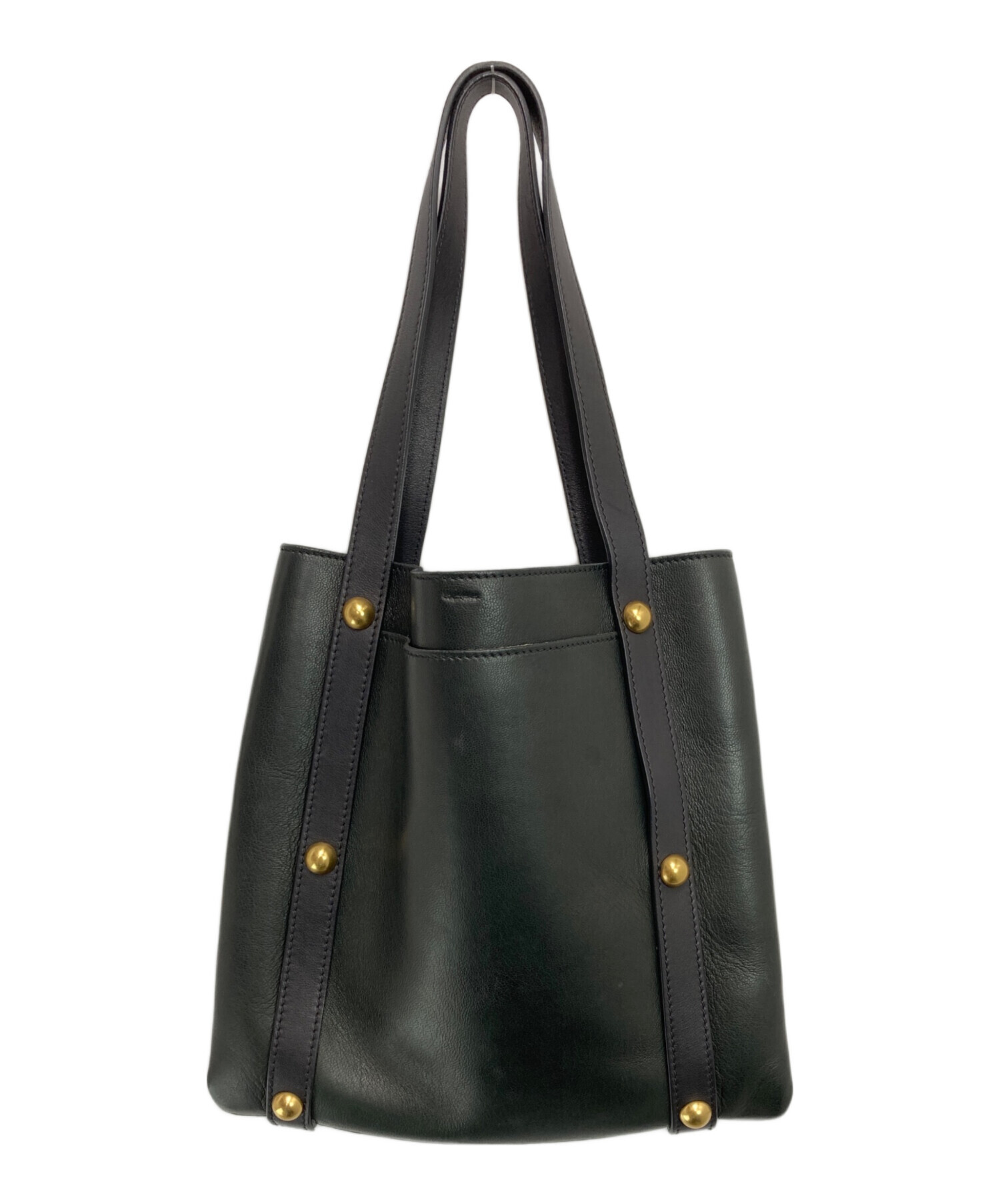 中古・古着通販】MARNI (マルニ) スタッズハンドバッグ ブラック 
