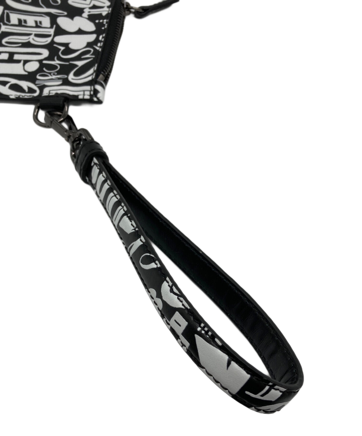 セルジオロッシ　グリッターメッシュボックス　ショルダー　クラッチバッグ　2way 中古・古着通販】sergio rossi (セルジオロッシ) グラフィックプリント