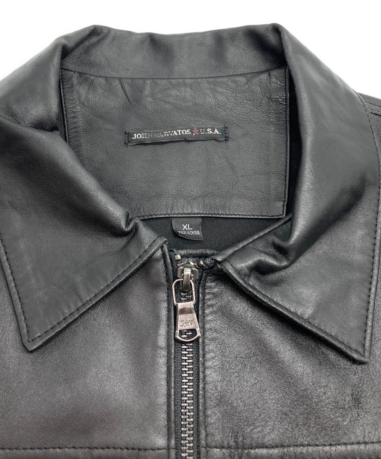 中古・古着通販】JOHN VARVATOS (ジョン・バルベイトス) レザー