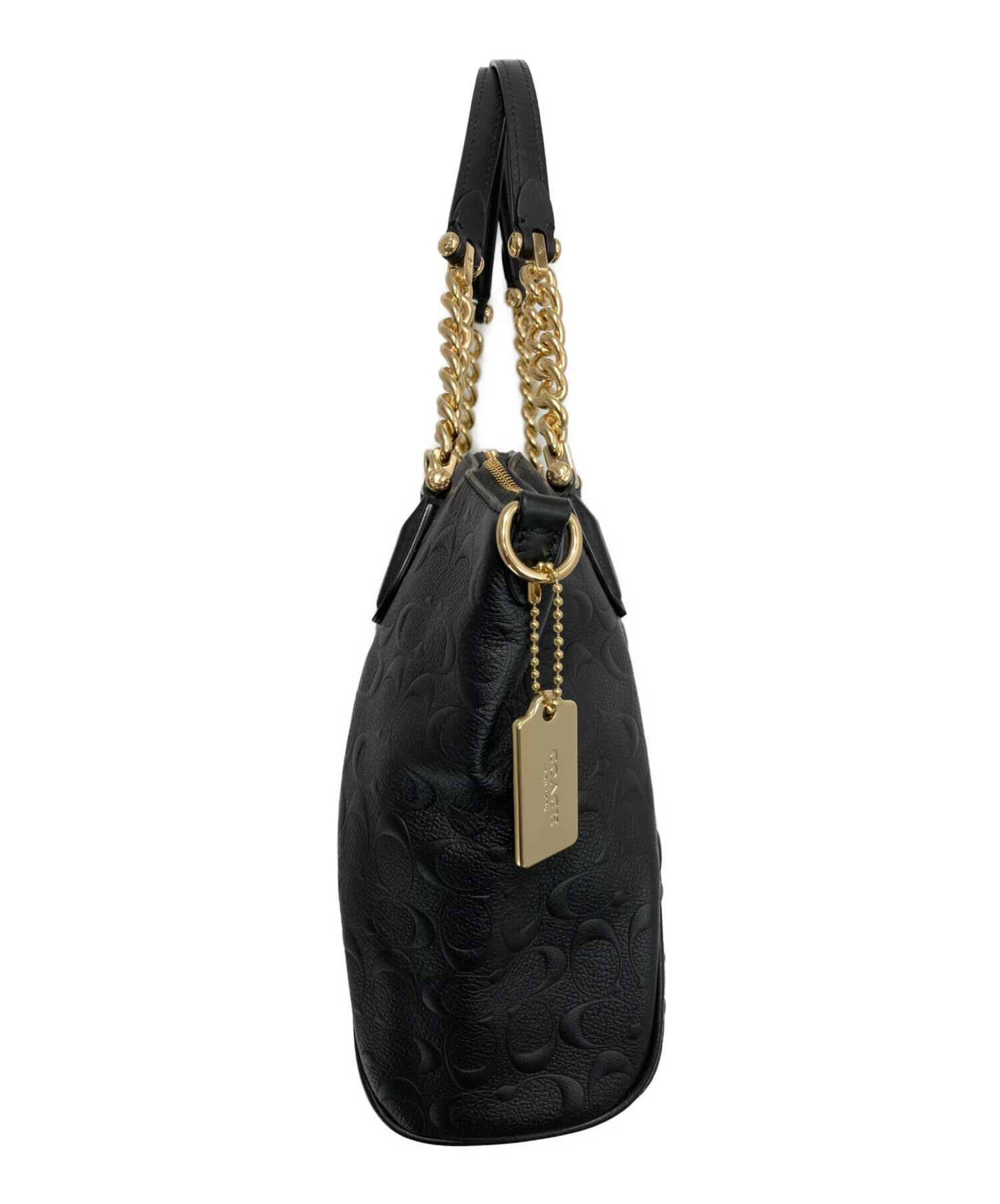中古・古着通販】COACH (コーチ) シグネチャー エンボス 2WAYバッグ 