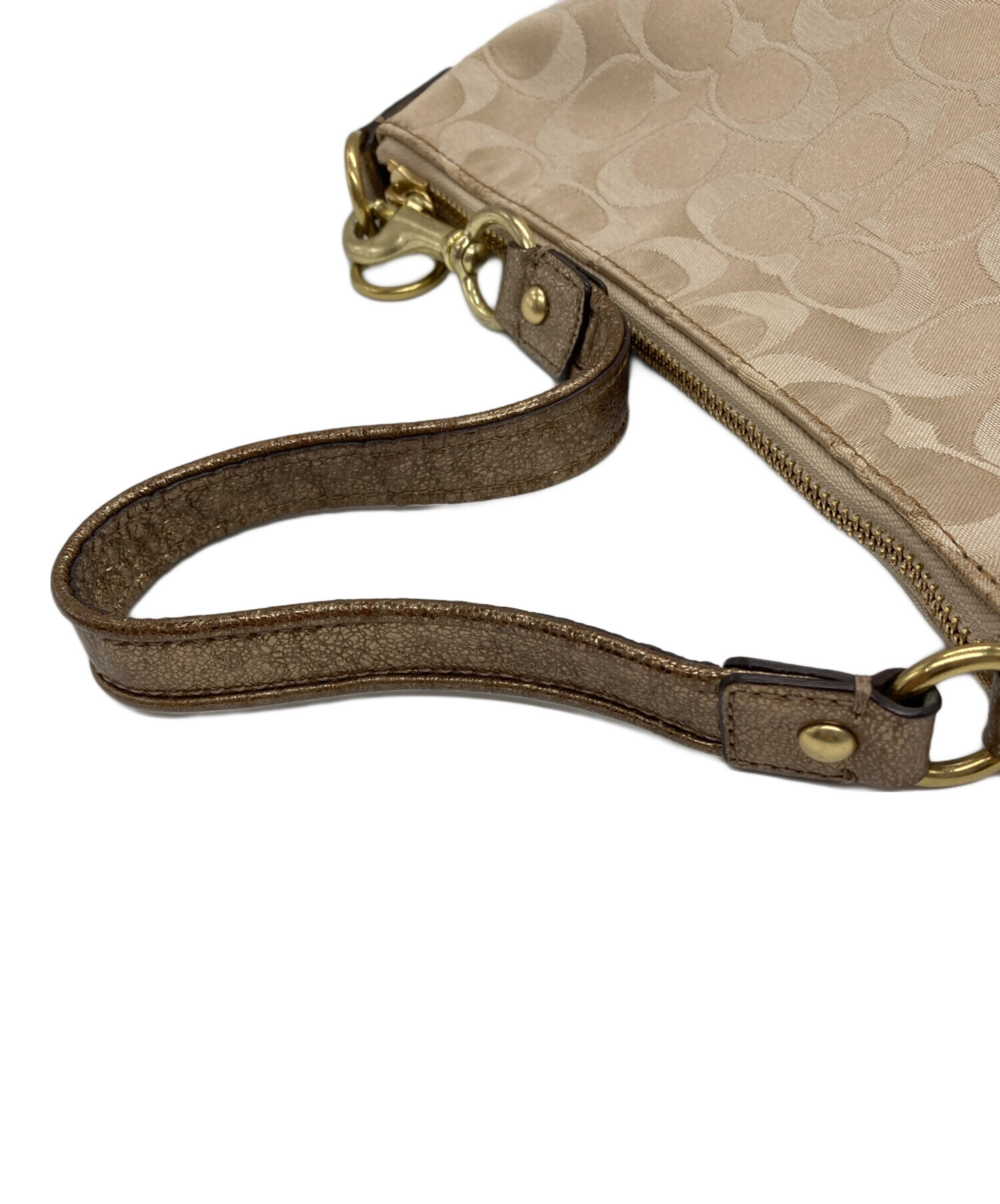 中古・古着通販】COACH (コーチ) POPPY シグネチャーハンドバッグ