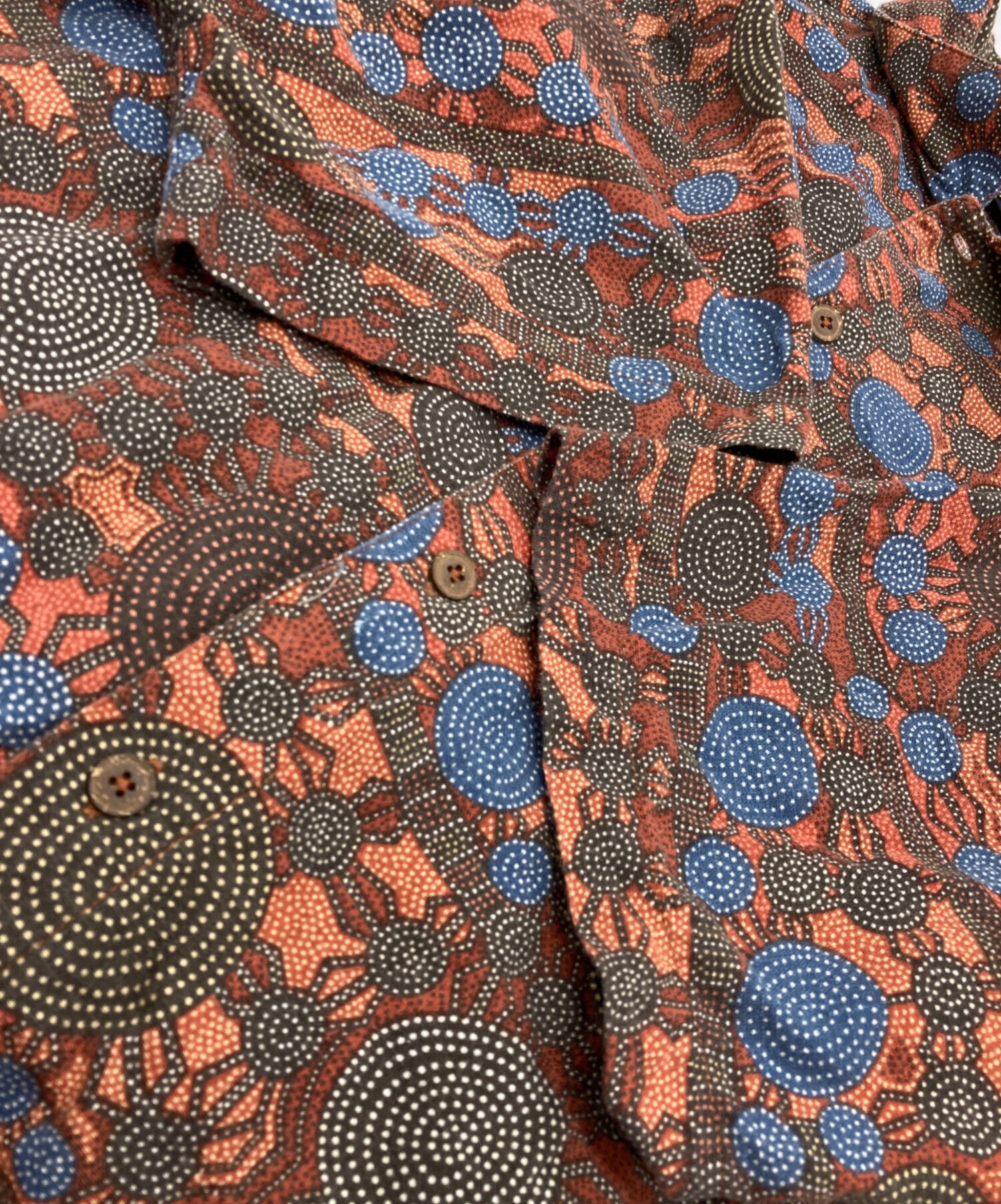 中古・古着通販】Patagonia (パタゴニア) 90's 総柄シャツ オレンジ