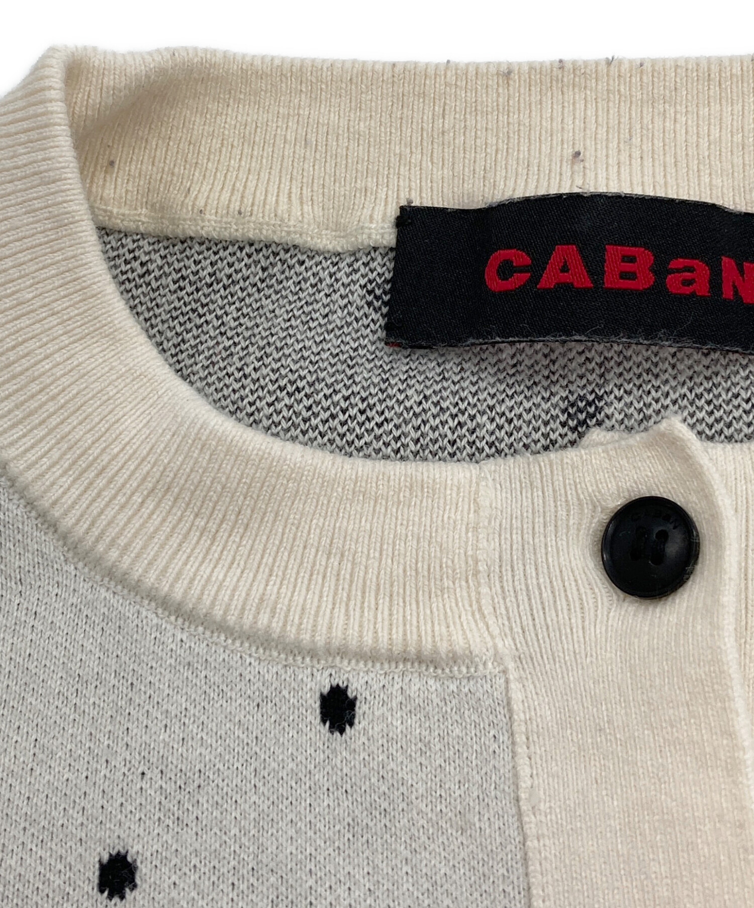 中古・古着通販】CABAN (キャバン) コットンカシミヤ ドットジャカード