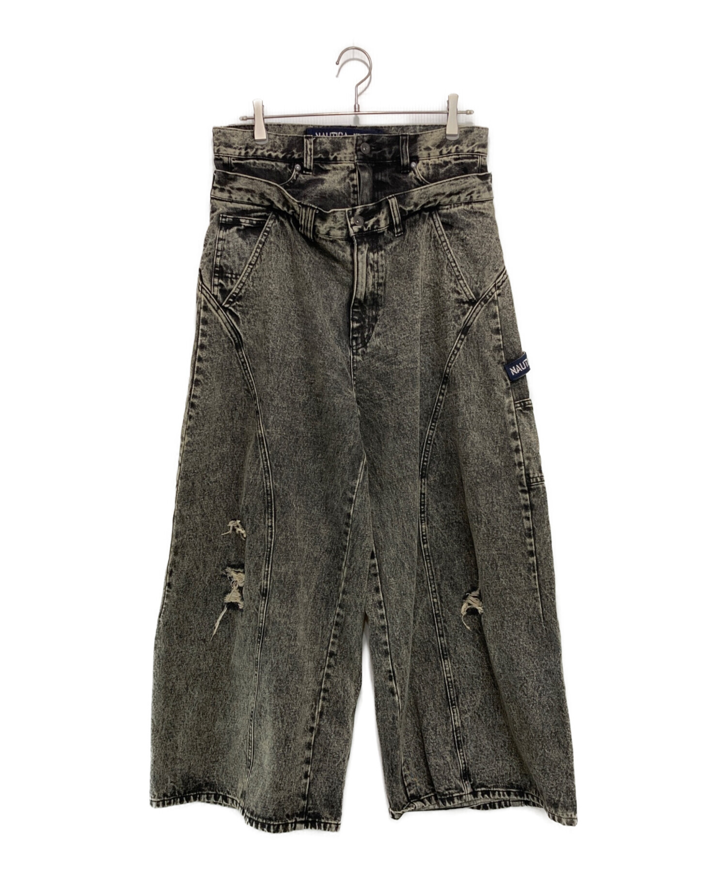 中古・古着通販】NAUTICA (ノーティカ) Double Waist Distressed Baggy