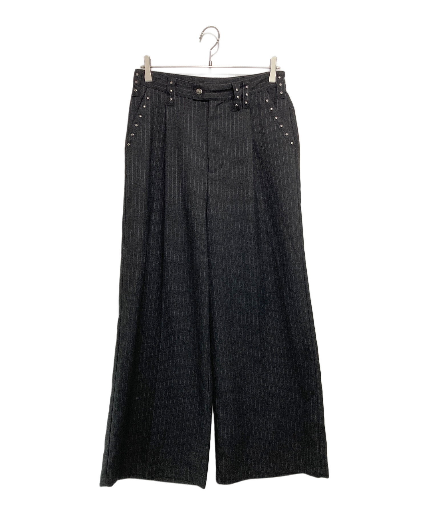 ANDER HUNK バギースラックス 中古・古着通販】ANDER HUNK (アンダーハンク) スタッズデザインバギー