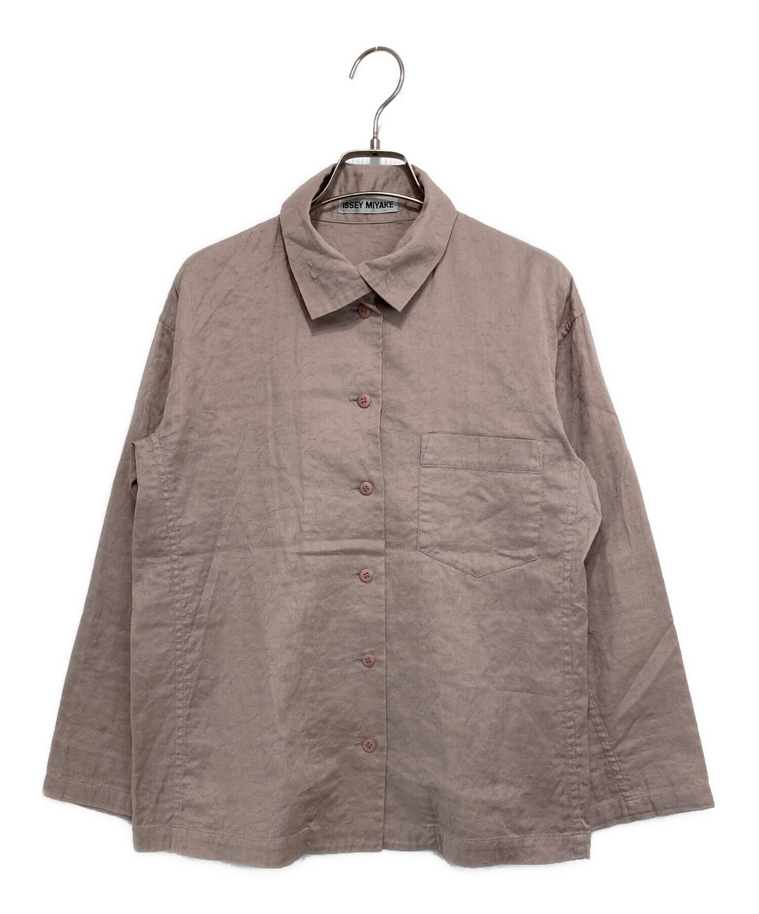 ○送料無料☆ISSEY MIYAKE イッセイミヤケ 長袖 シャツ コットンシャツ