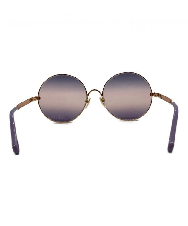 Chloé ラウンド型サングラス 中古・古着通販】Chloe (クロエ) ラウンドサングラス パープル サイズ