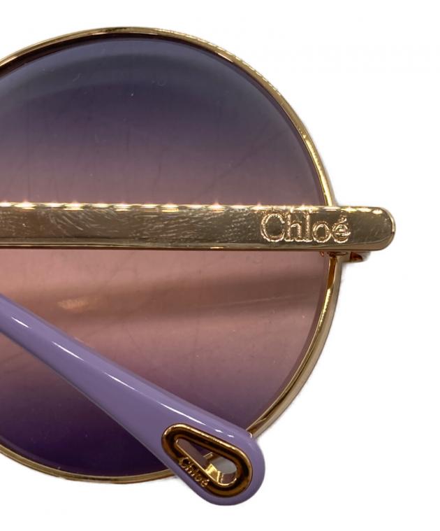 中古・古着通販】Chloe (クロエ) ラウンドサングラス パープル サイズ