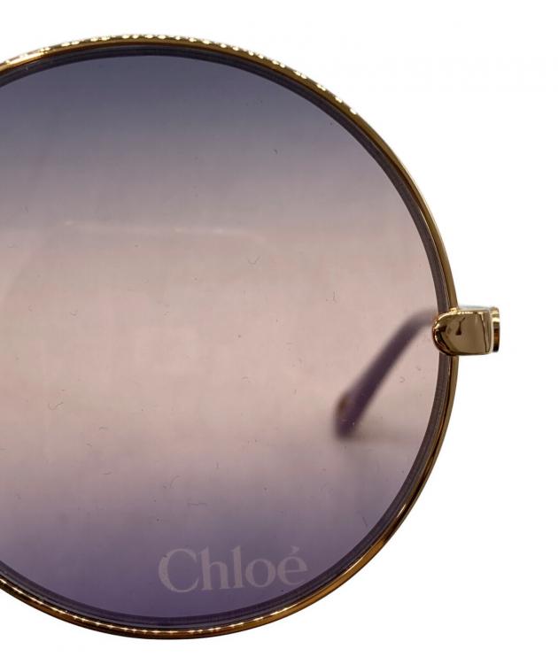 中古・古着通販】Chloe (クロエ) ラウンドサングラス パープル サイズ
