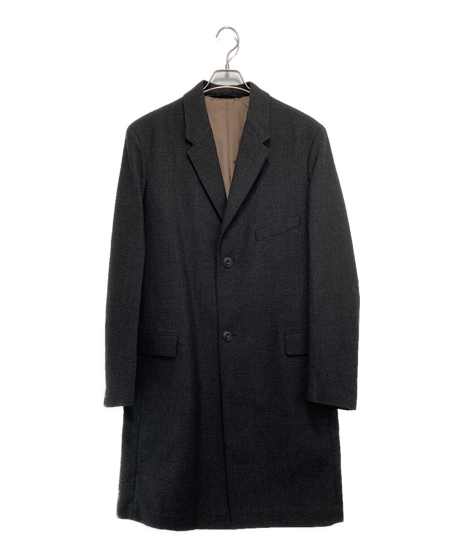 LEMAIRE ルメール　19AW ウール チェスターコート ブラック 46 中古・古着通販】LEMAIRE (ルメール) ウールチェスターコート グレー