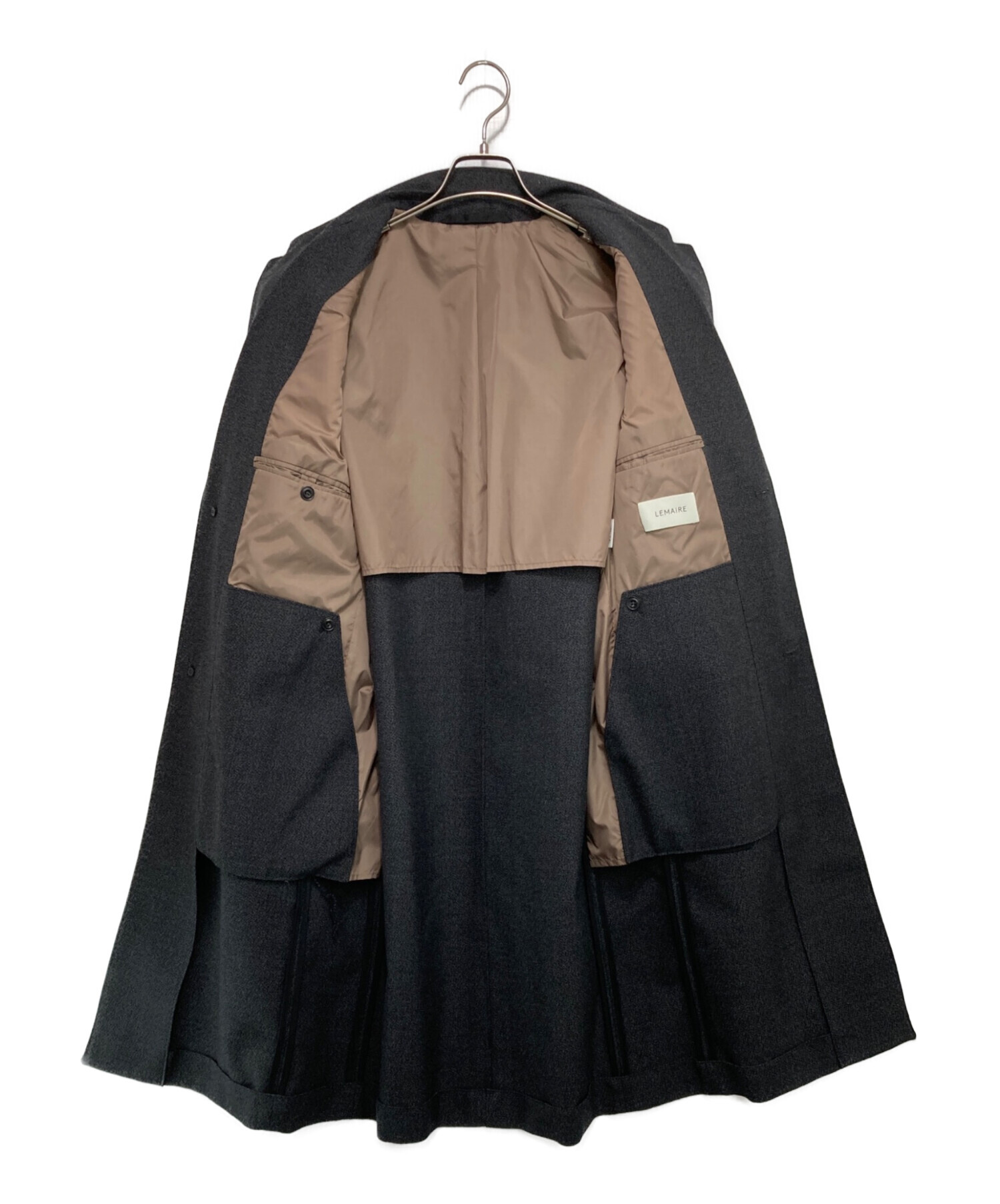 中古・古着通販】LEMAIRE (ルメール) ウールチェスターコート グレー