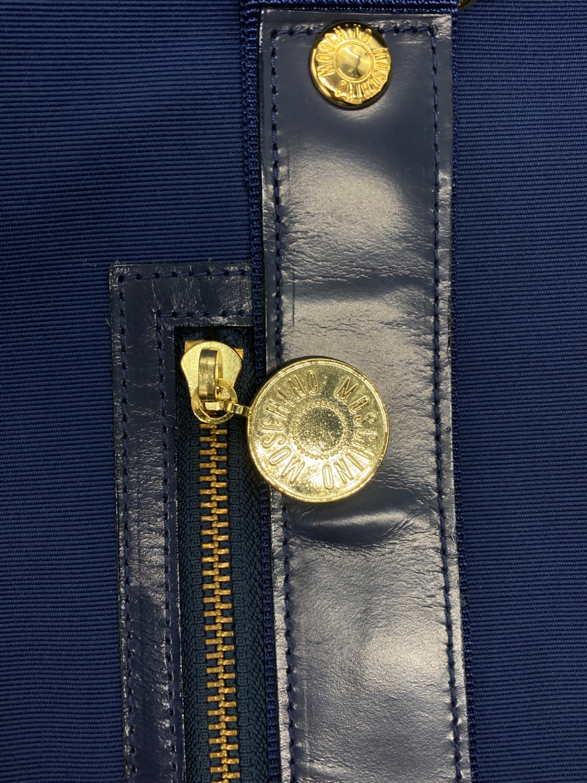 中古・古着通販】MOSCHINO (モスキーノ) 2WAYボストンバッグ ネイビー