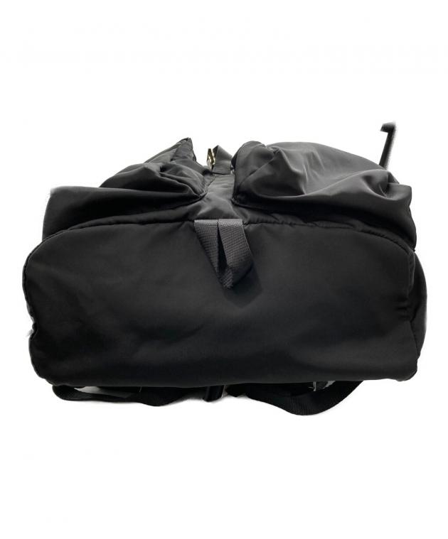 【人気】PRADA プラダ テスートナイロン ボディバッグ 黒 多機能 中古・古着通販】PRADA (プラダ) デスートナイロンバッグ ブラック