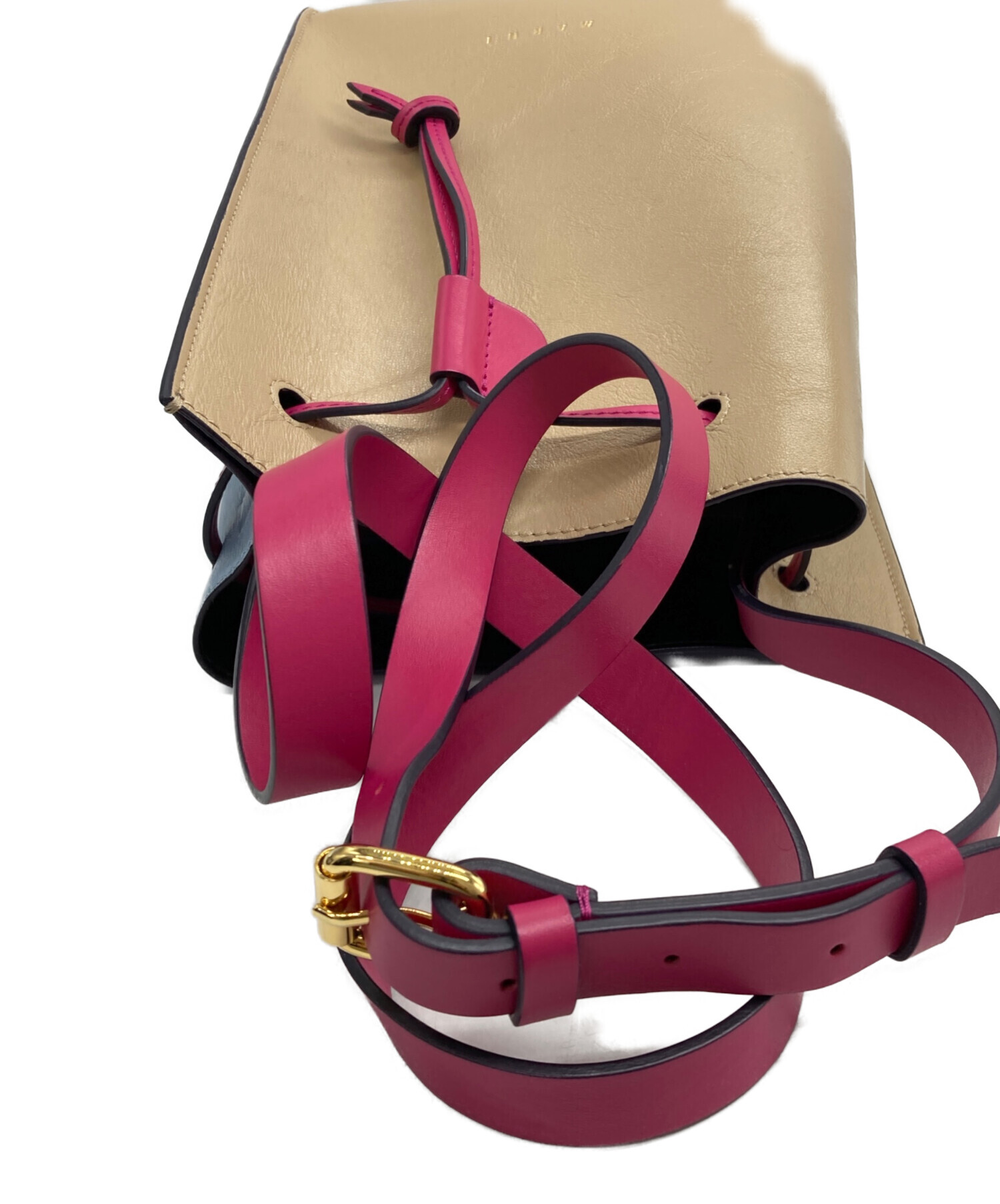 中古・古着通販】MARNI (マルニ) MUSEO ソフトバケットバッグ ベージュ 