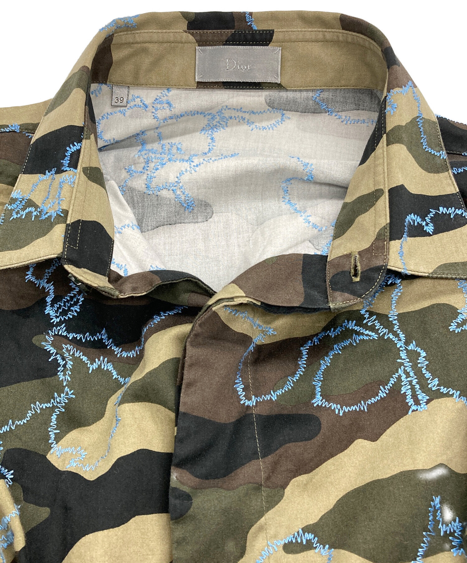 中古・古着通販】DIOR HOMME (ディオール オム) カモフラシャツ カーキ