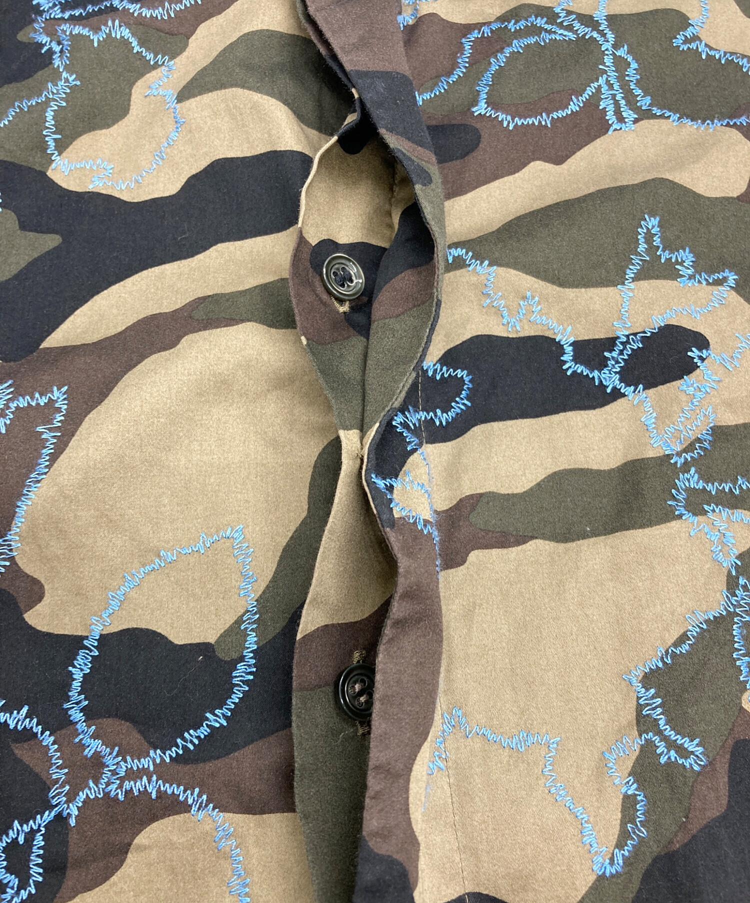 中古・古着通販】DIOR HOMME (ディオール オム) カモフラシャツ カーキ
