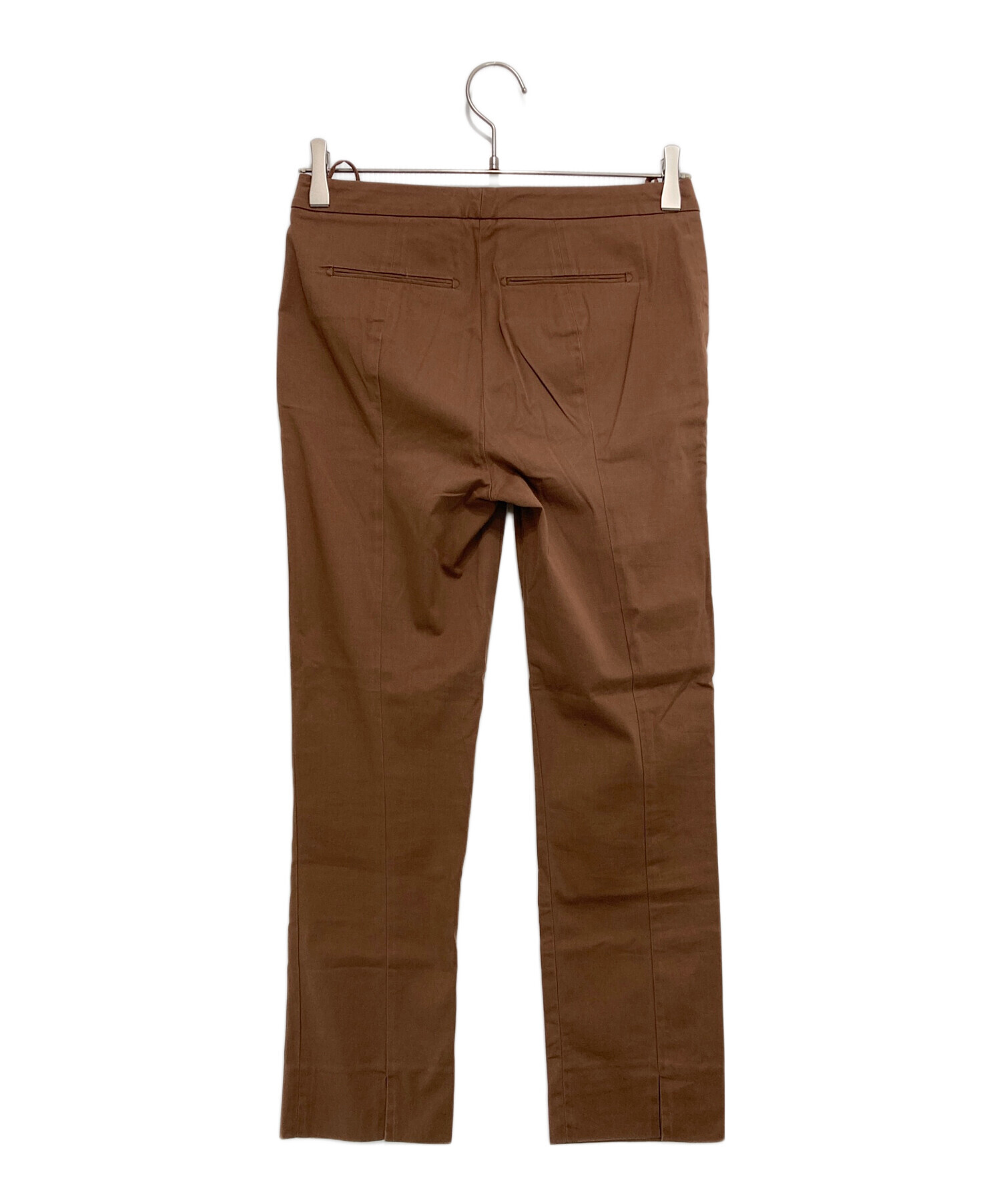 Loro Piana ロロピアーナ コットン パンツ 44 S ブラウン系 中古・古着通販】LORO PIANA (ロロピアーナ) ベルテッドパンツ