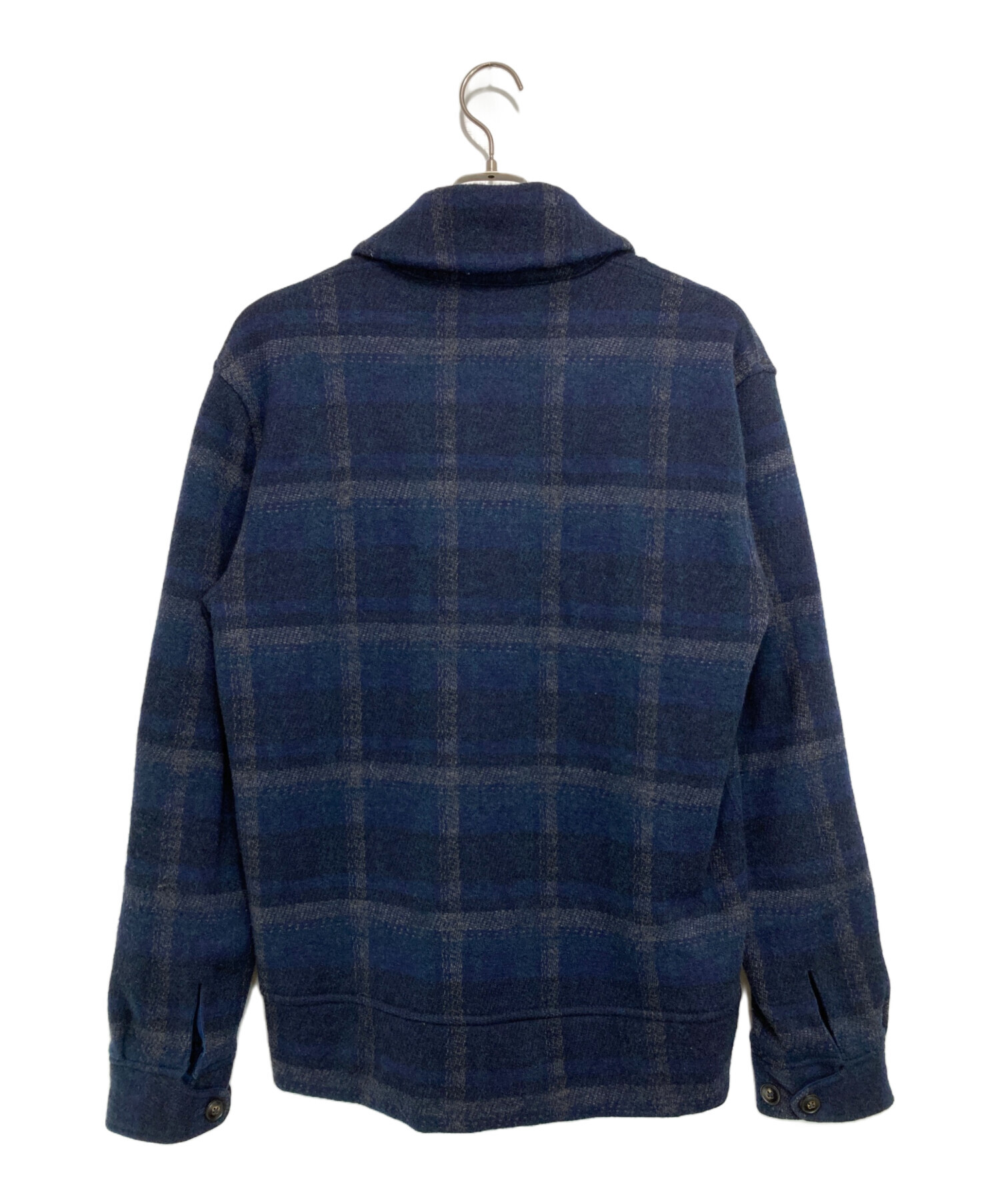 POLO RALPH LAUREN (ポロ・ラルフローレン) チェックウールジャケット ネイビー×グリーン サイズ:M