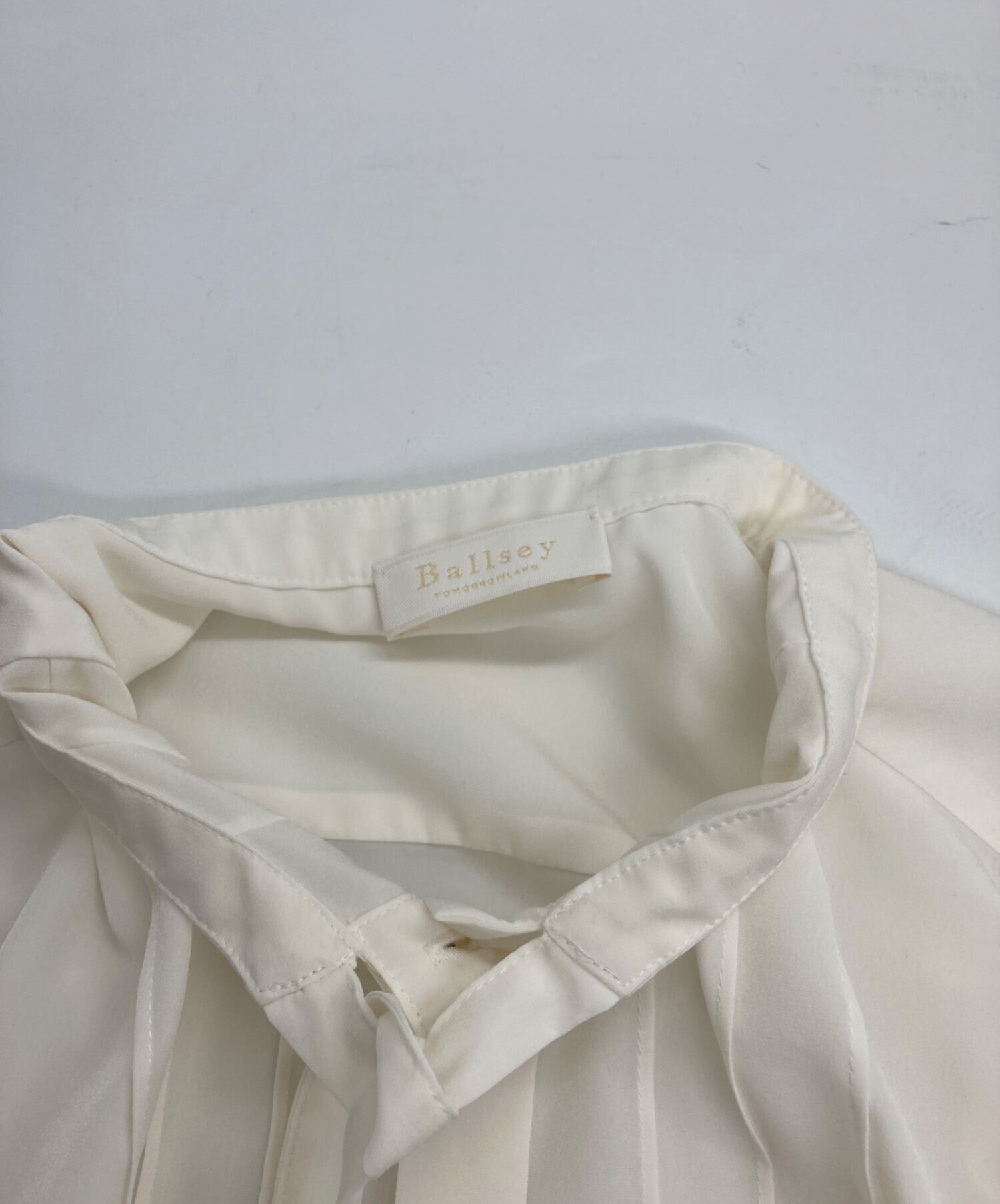 中古・古着通販】BALLSEY (ボールジィ) クリアデシン ボウタイブラウス