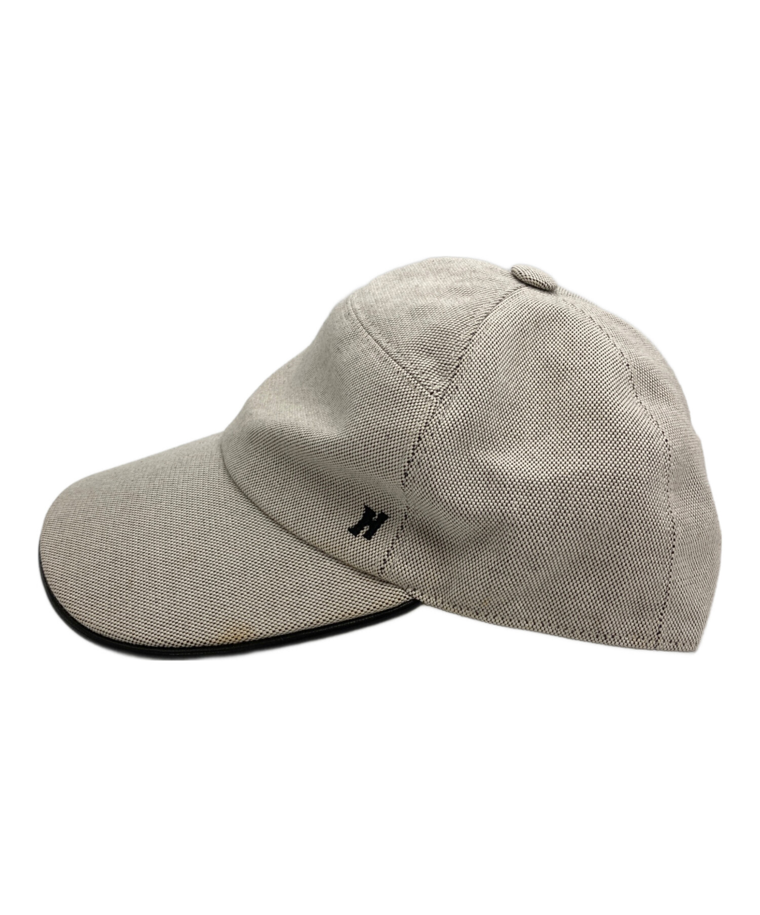 中古・古着通販】HERMES (エルメス) Hロゴキャップ ベージュ｜ブランド