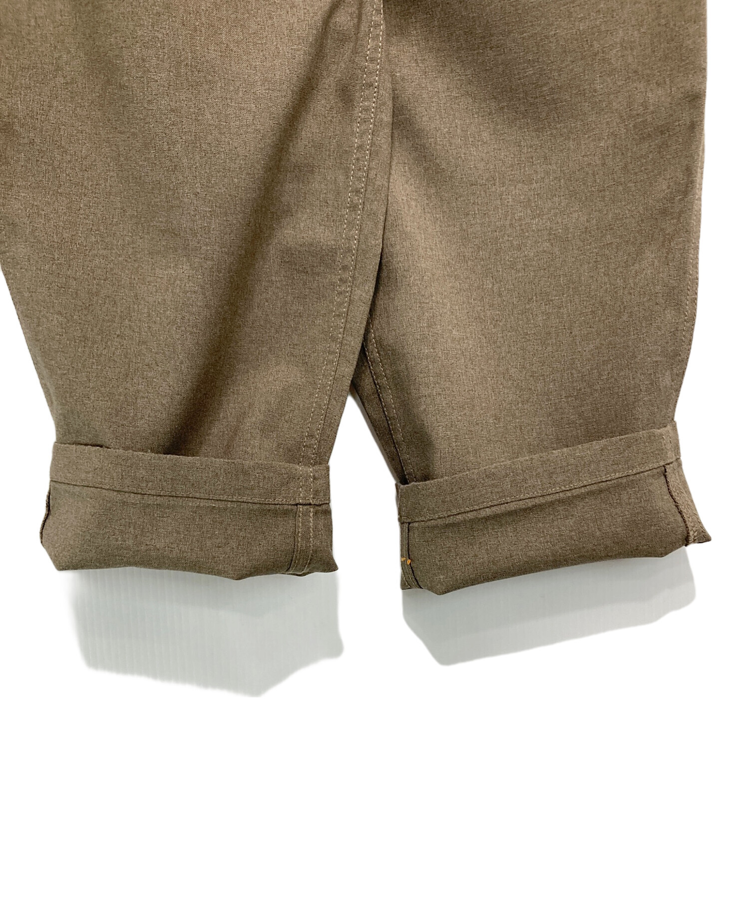GRAMICCI グラミチ パンツ（その他） M ベージュ 【古着】【中古】【送料無料】 中古・古着通販】GRAMICCI (グラミチ) 2タックワイドテーパードパンツ