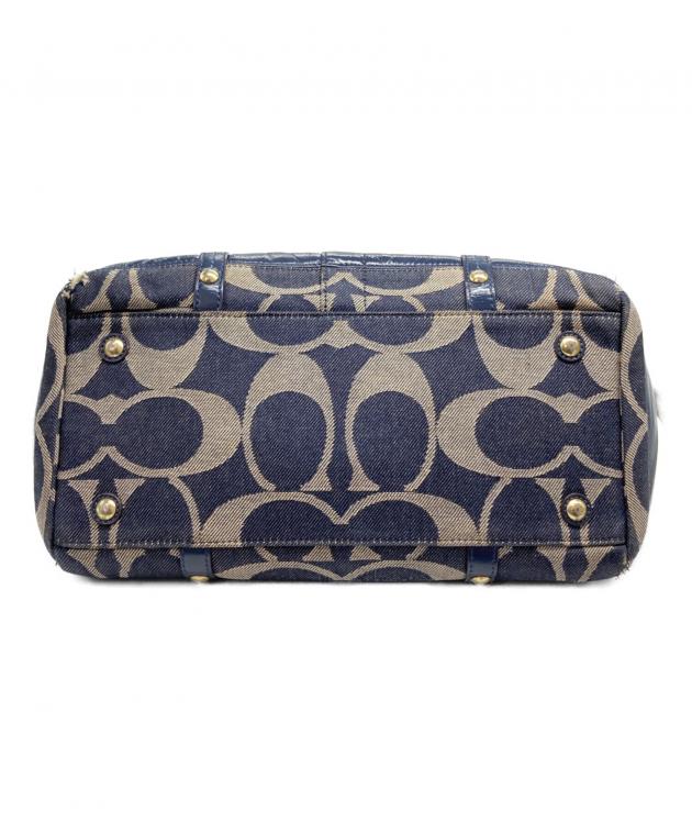 中古・古着通販】COACH (コーチ) シグネチャー デニム サッチェル