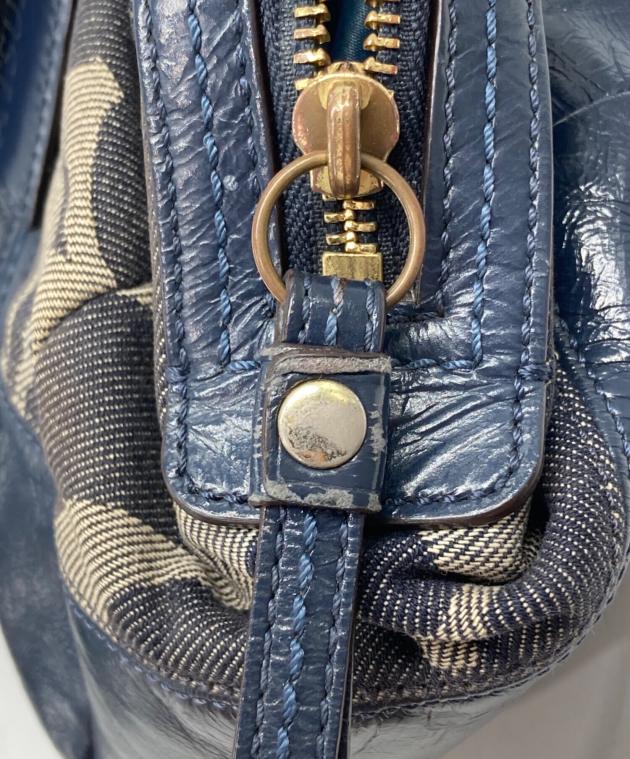 中古・古着通販】COACH (コーチ) シグネチャー デニム サッチェル