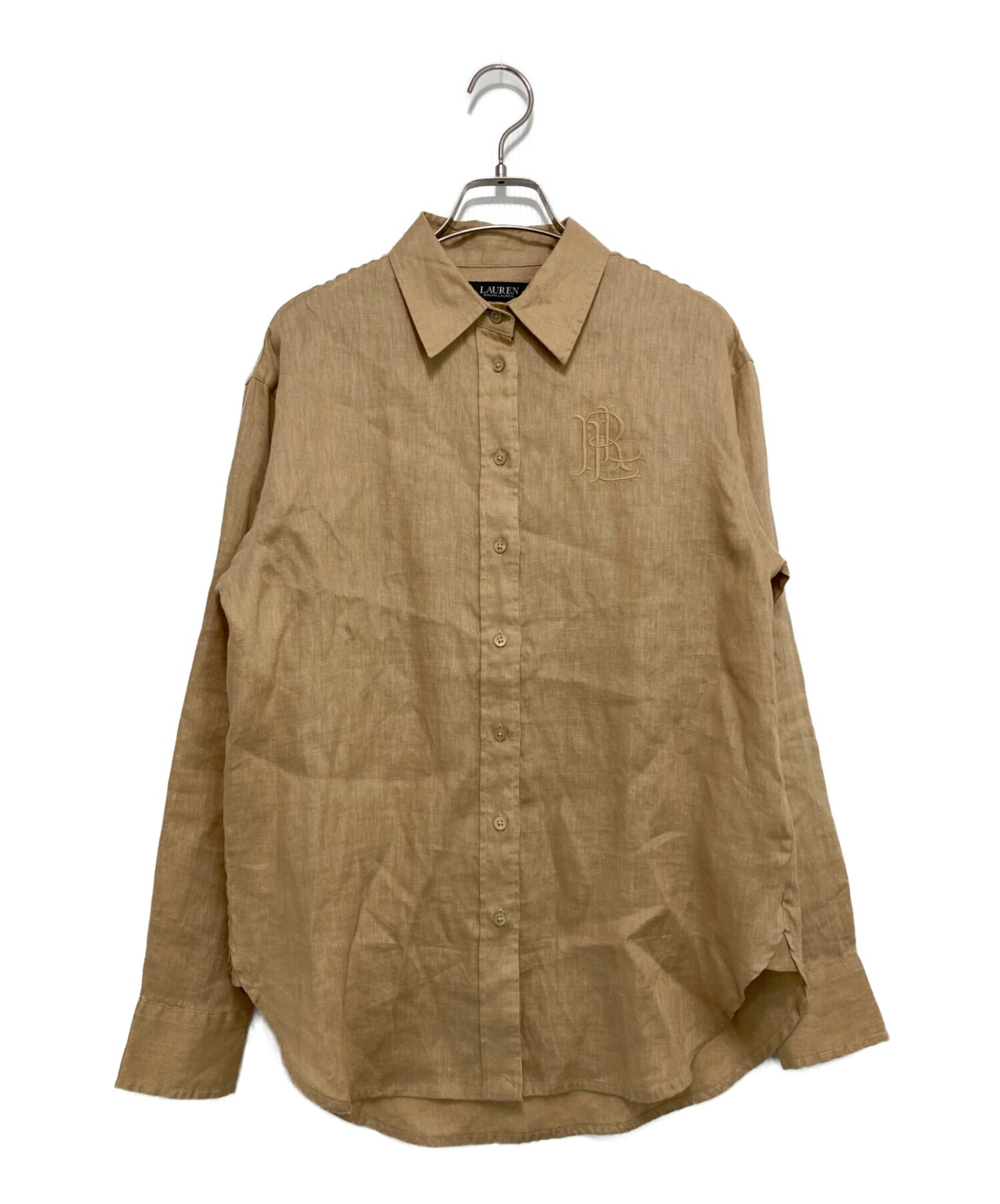 【未使用級】 リネン100% ラルフローレン シャツ L相当 ベージュ 現行タグ 中古・古着通販】LAUREN RALPH LAUREN (ローレンラルフローレン