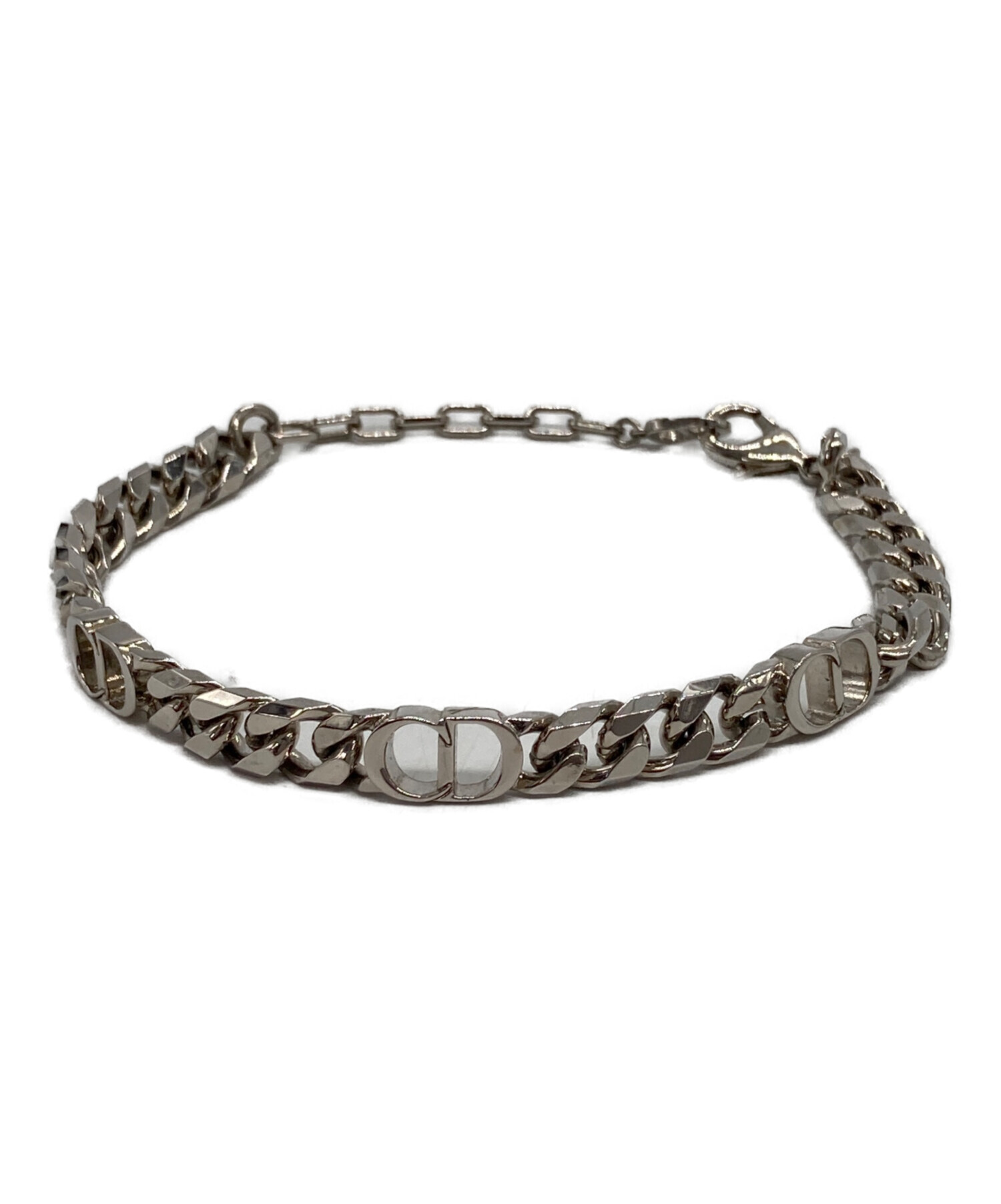【Christian Dior】ロゴ チェーン ブレスレット 中古・古着通販】Christian Dior (クリスチャン ディオール) CD ロゴ